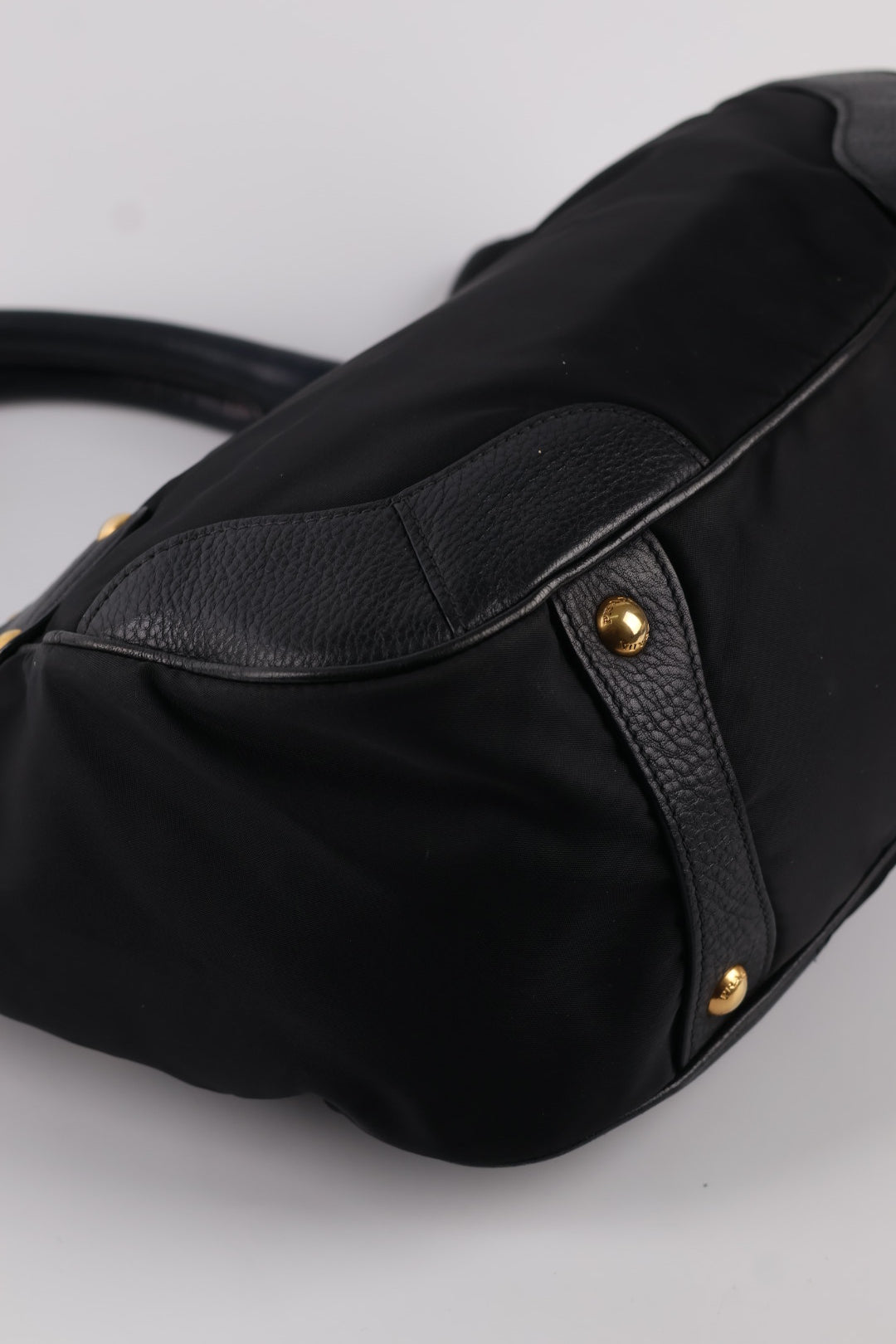 Prada Tote a spalla Nylon e Pelle