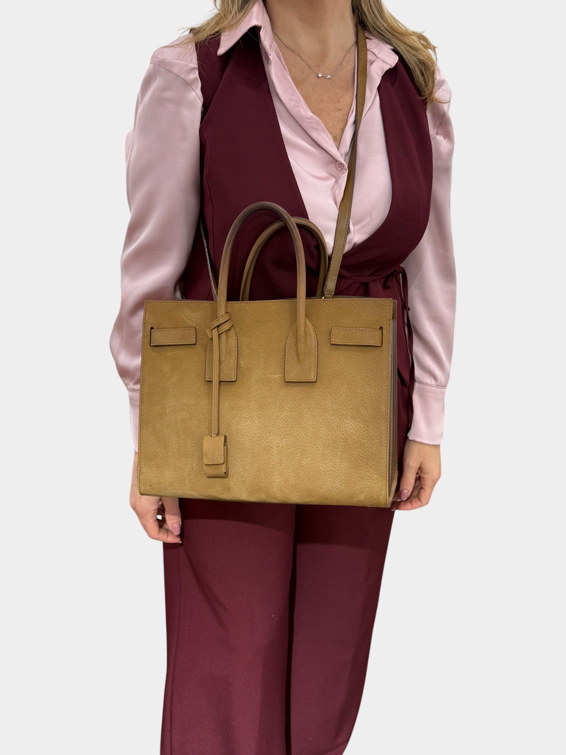 Saint Laurent Sac de Jour Small Suede