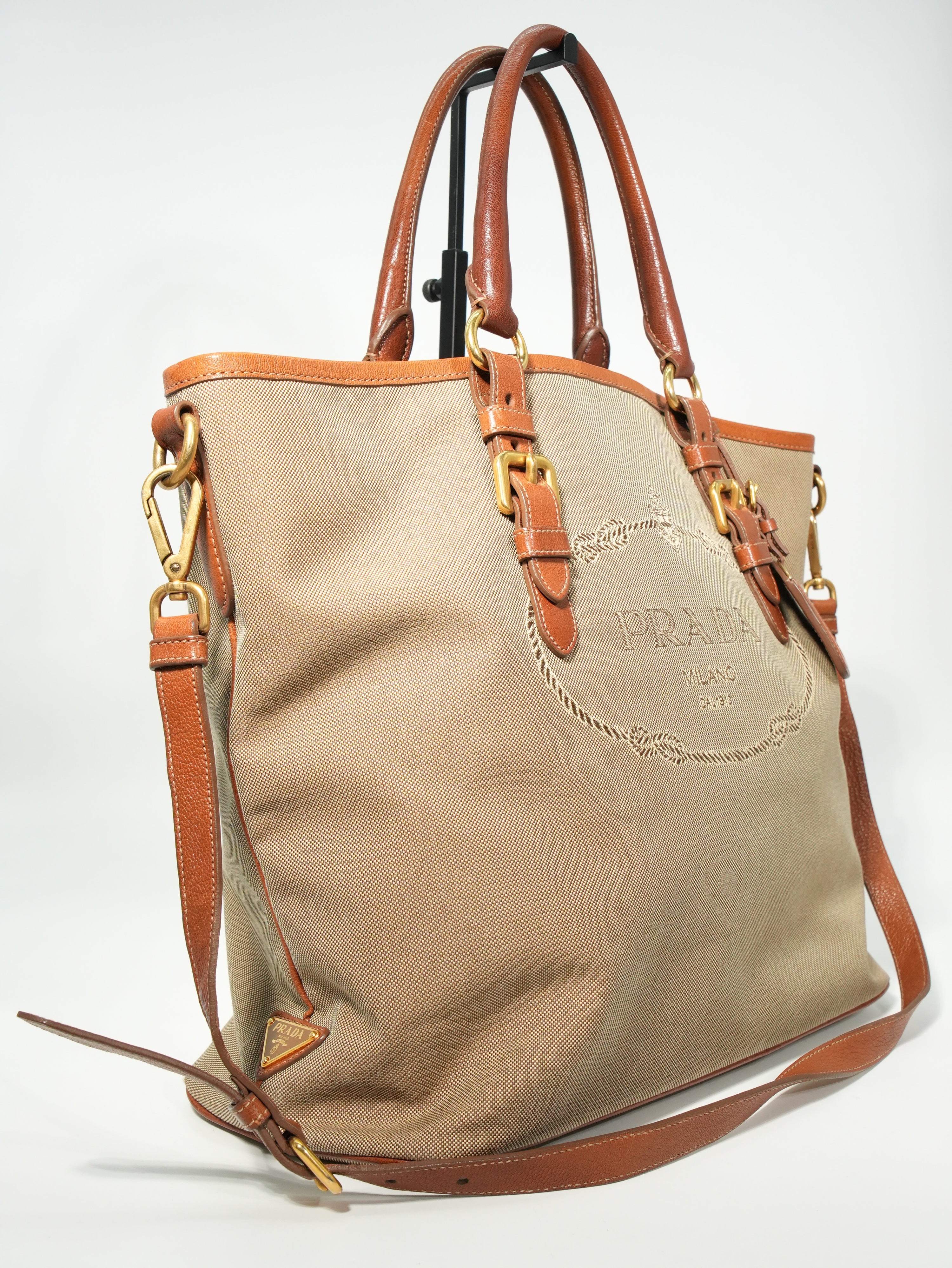 Prada Tote In Jacquard