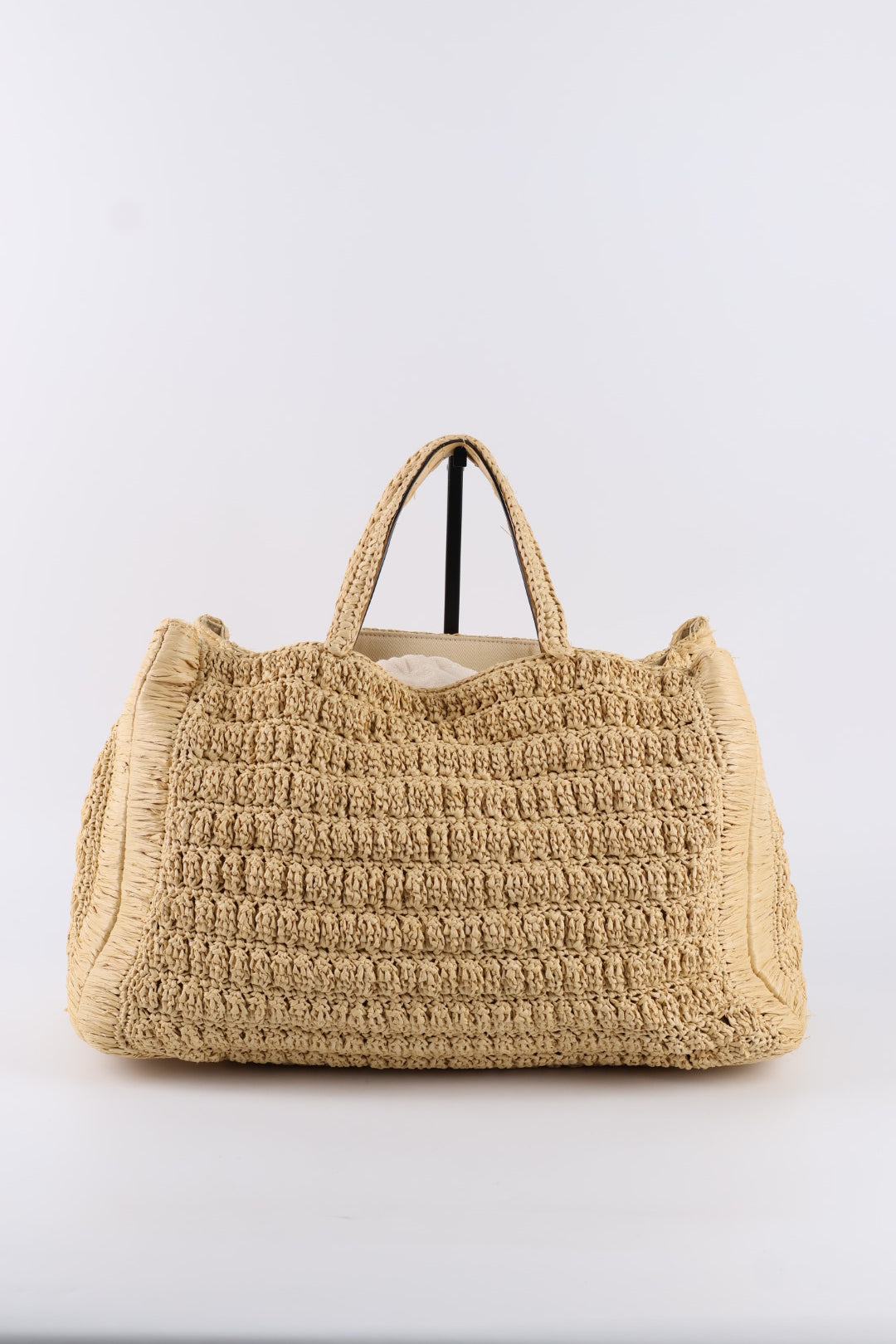 Valentino Tote V Logo Rafia