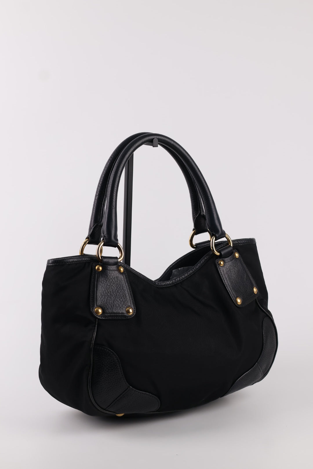 Prada Tote a spalla Nylon e Pelle