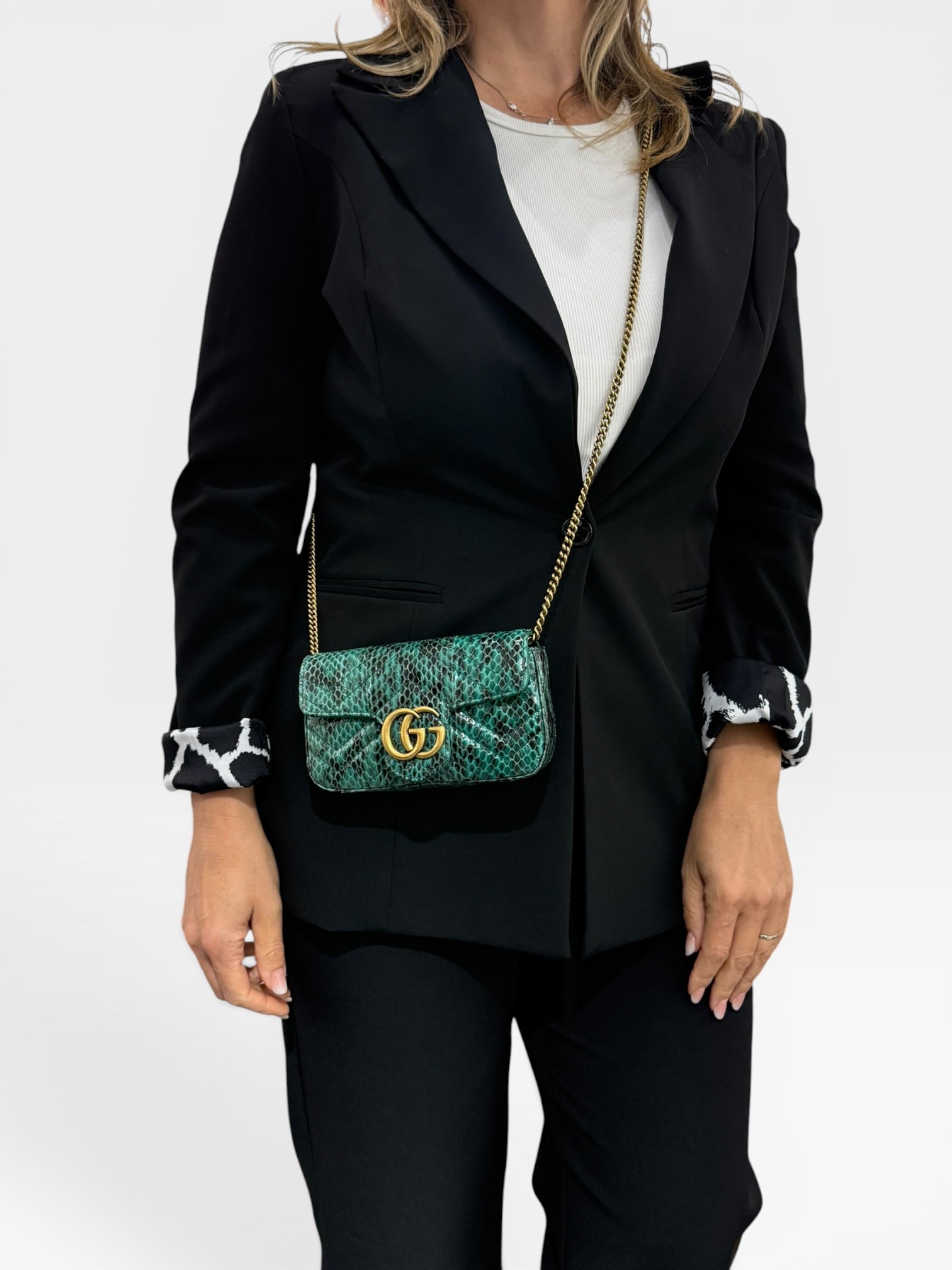 Gucci GG Marmont Supermini Marmont Pitone