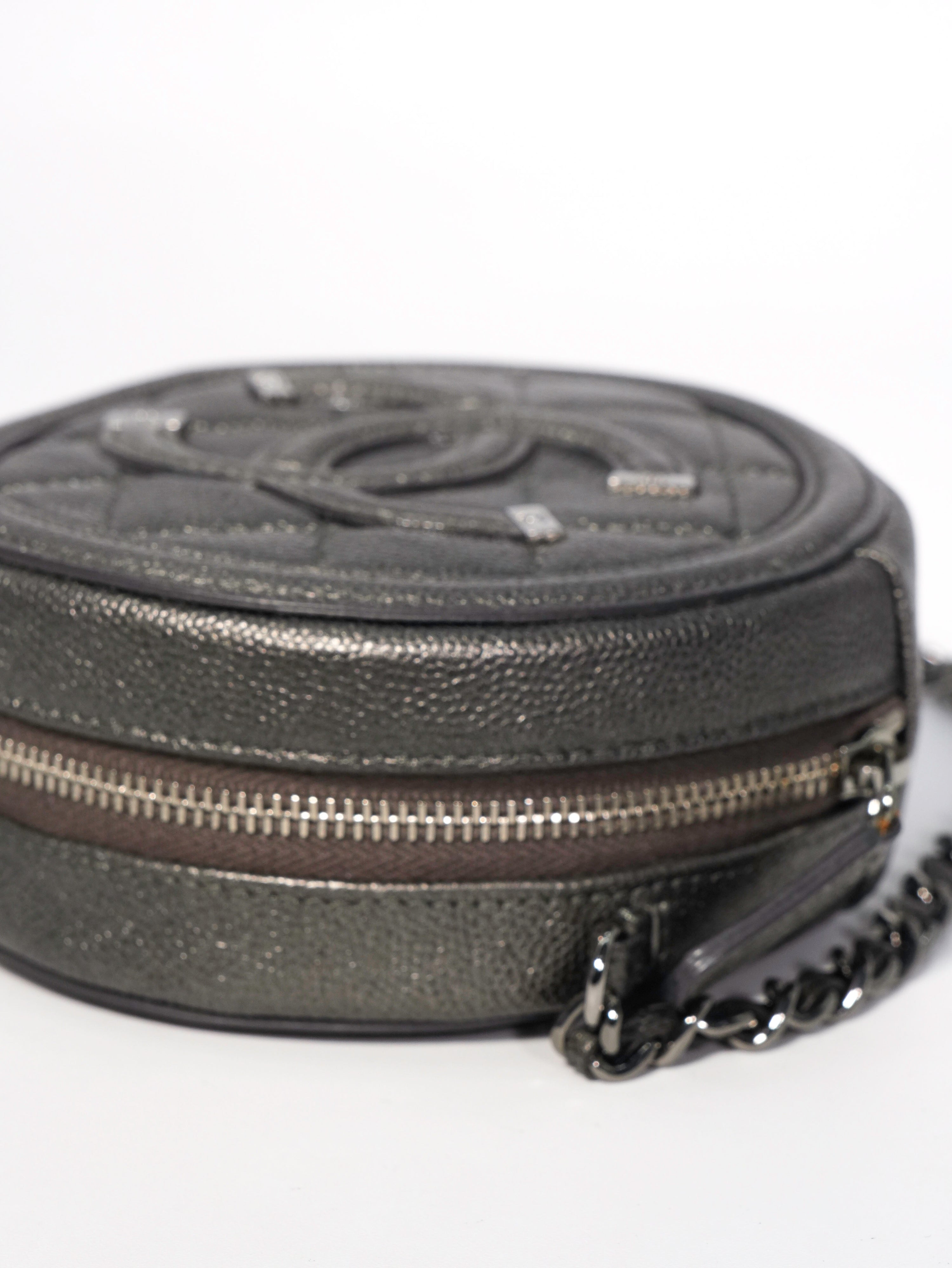 Chanel Round Filigree Caviar