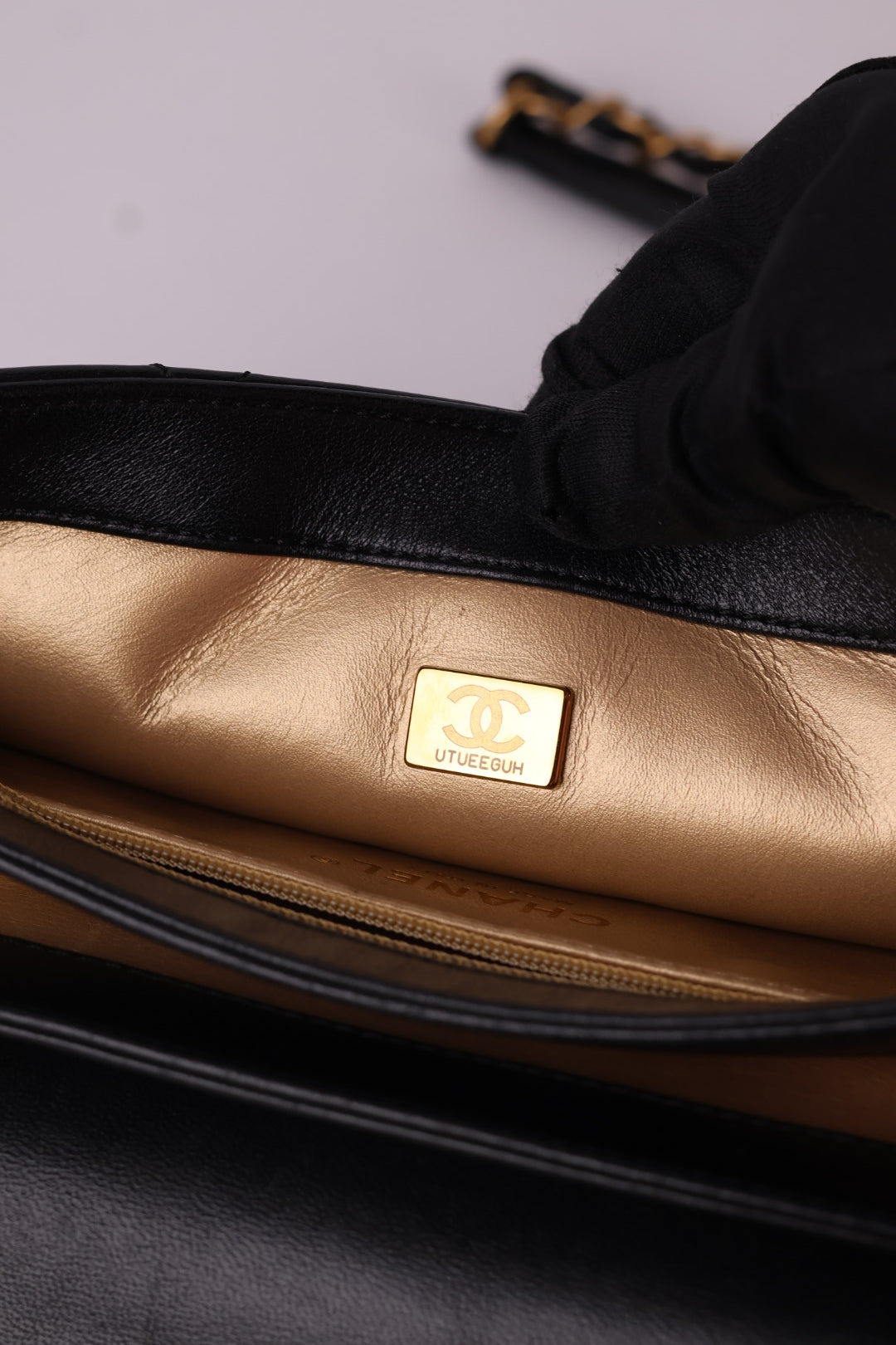 Chanel Classic Flap Crystal Lettering
