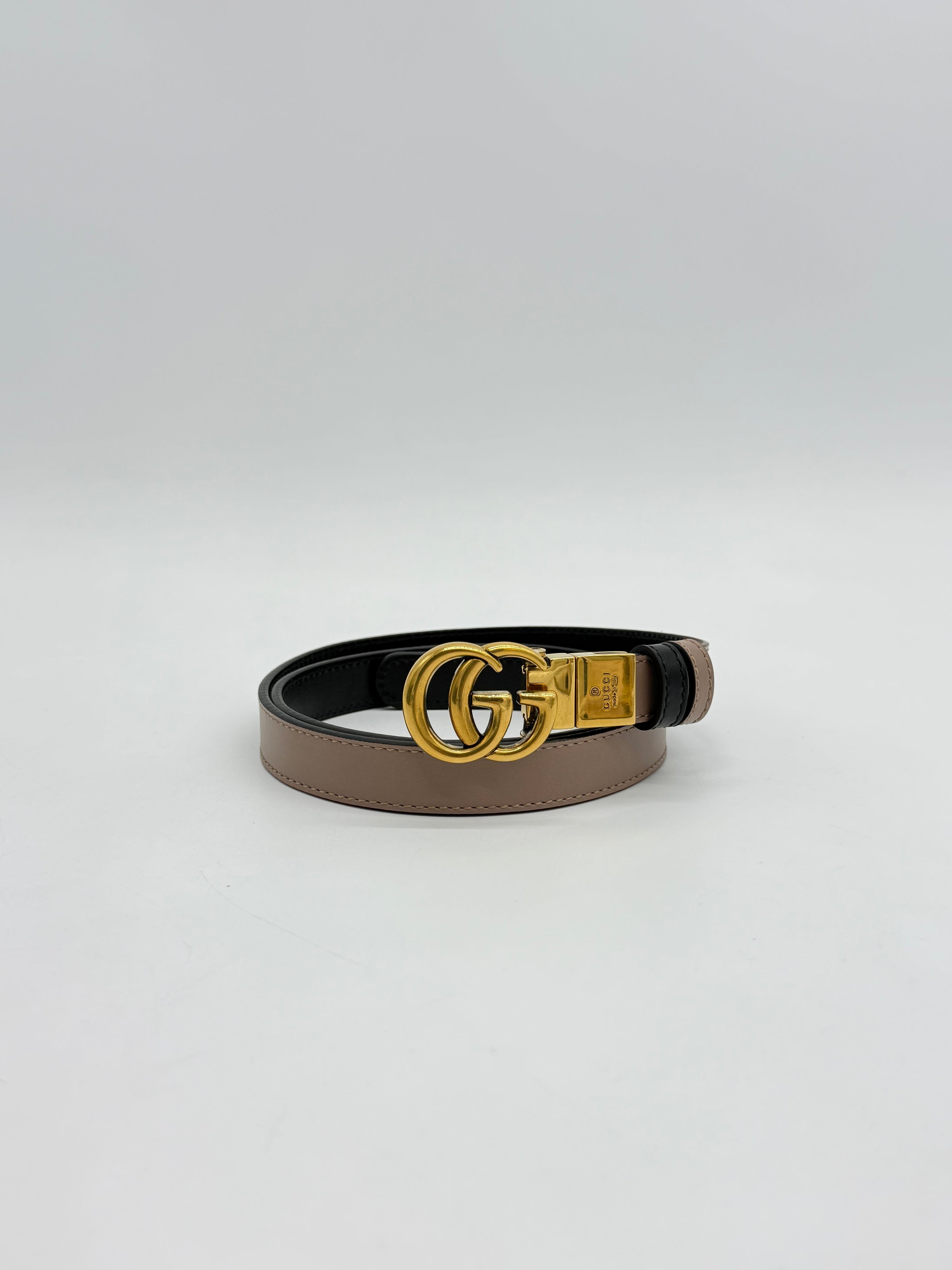 Gucci Cintura Marmont 2cm Reversibile