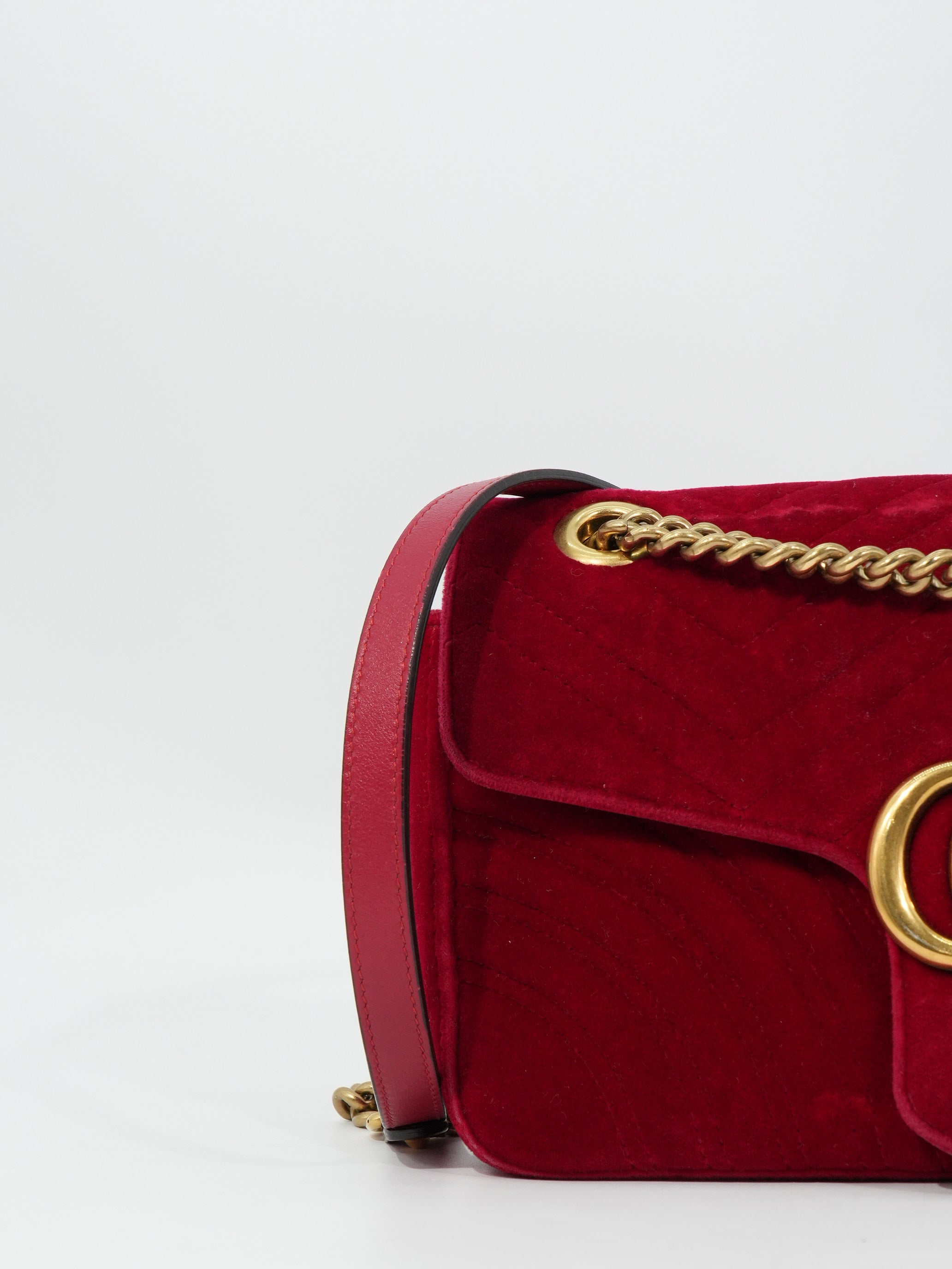 Gucci Marmont Media Velvet Matelassé