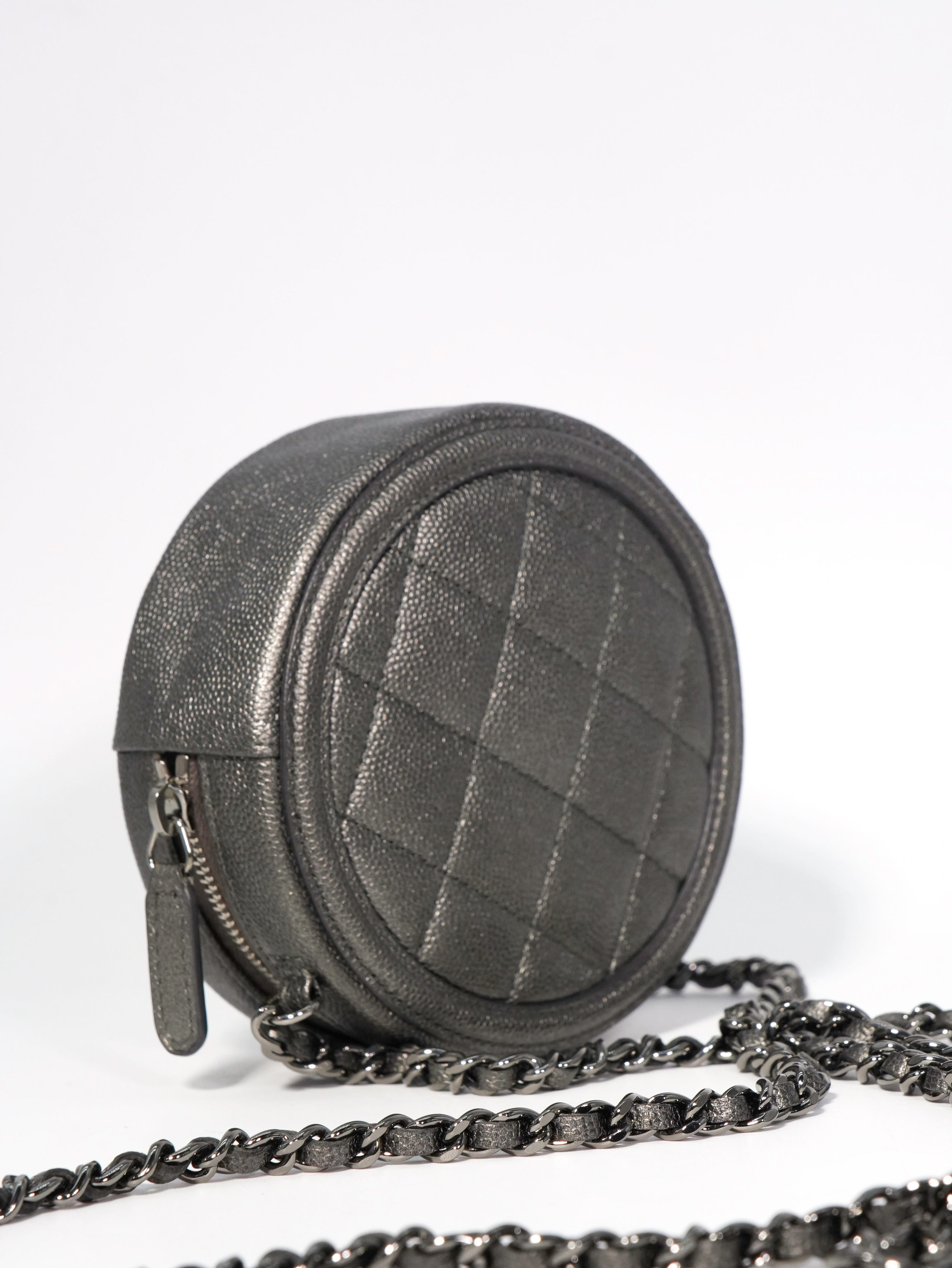 Chanel Round Filigree Caviar