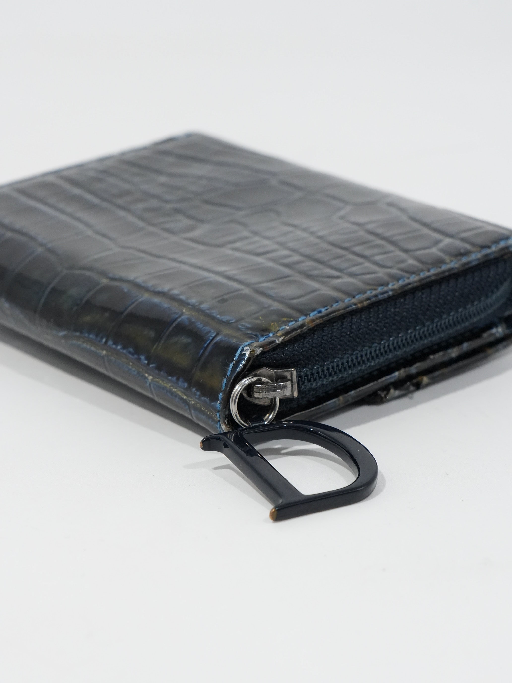 Dior Portafoglio Saddle Coccodrillo Vintage