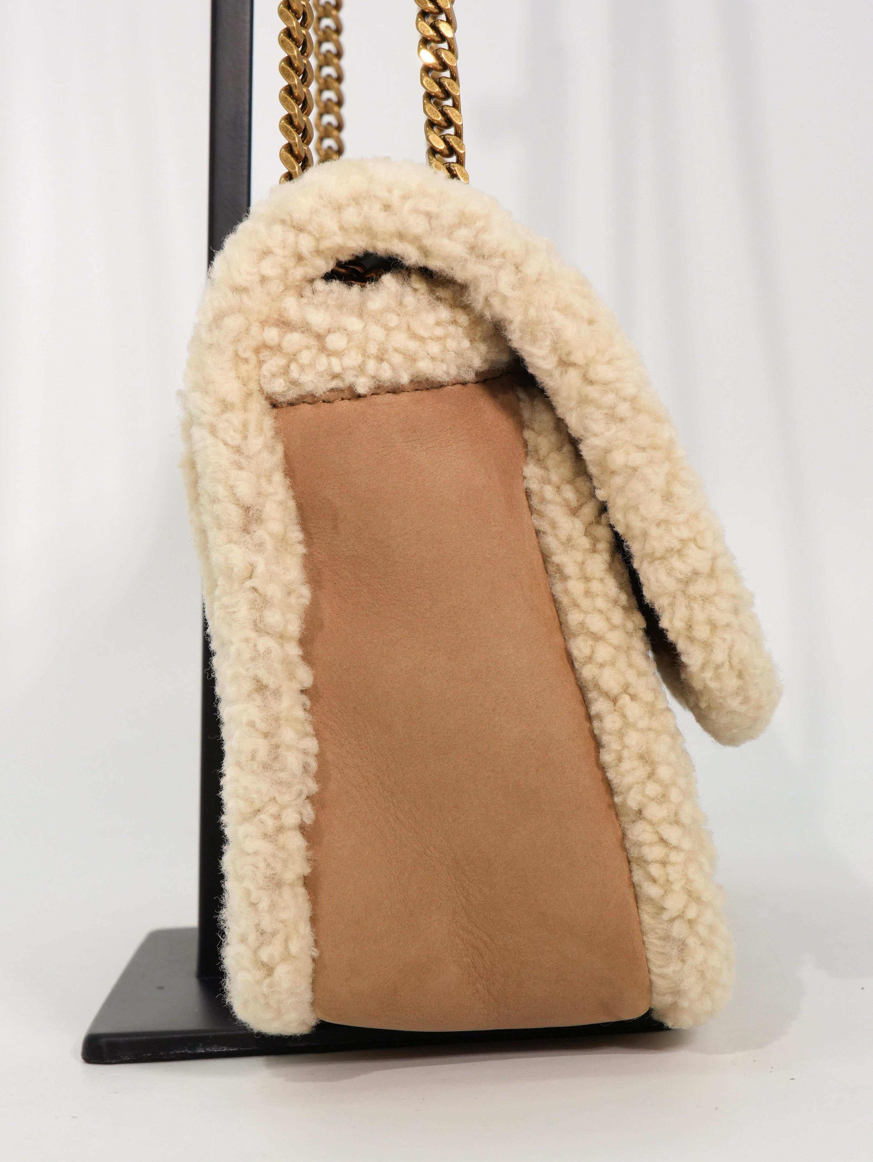 Saint Laurent Niki Baby Shearling