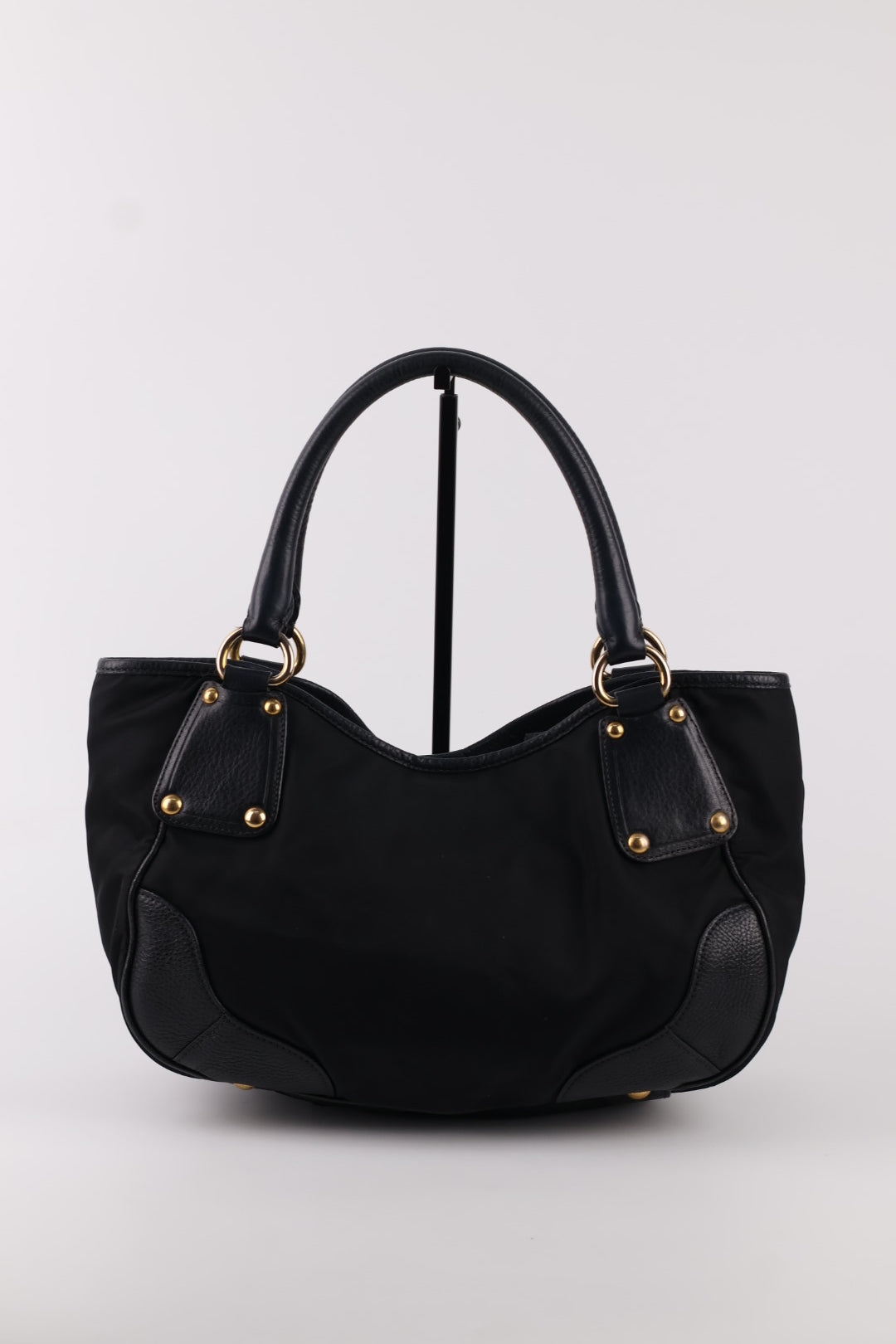 Prada Tote a spalla Nylon e Pelle
