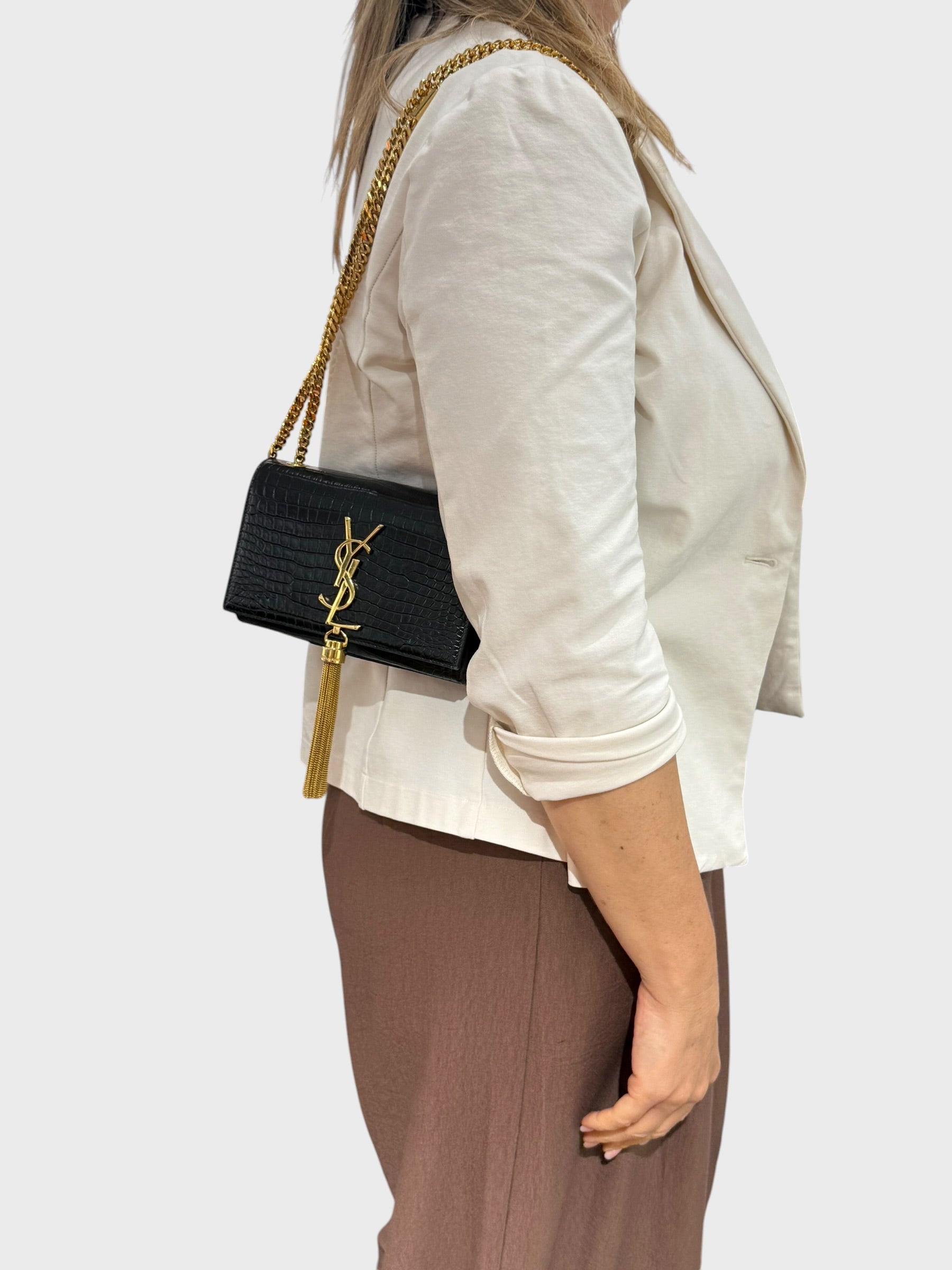 Saint Laurent Mini Kate Cocco
