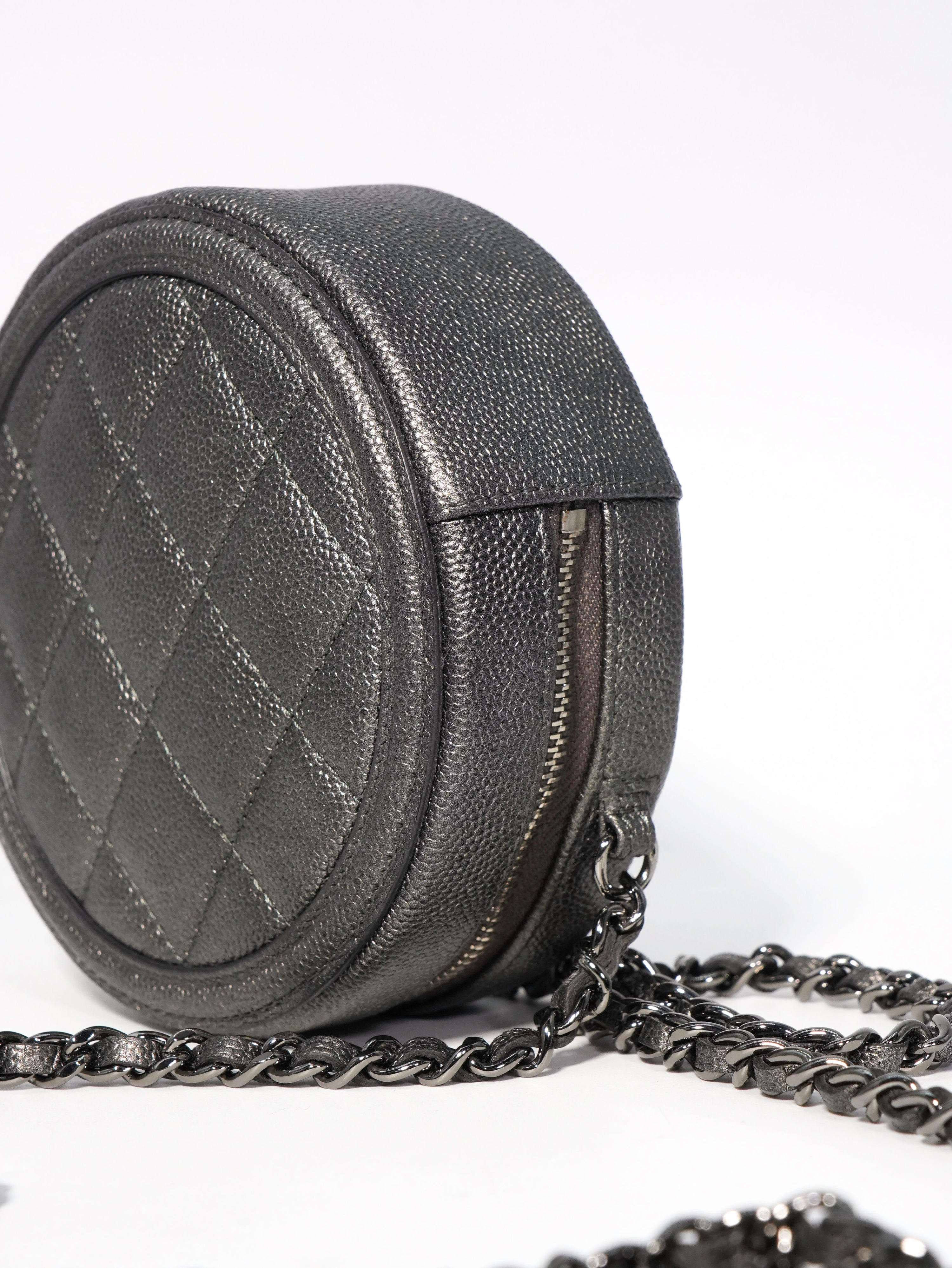 Chanel Round Filigree Caviar