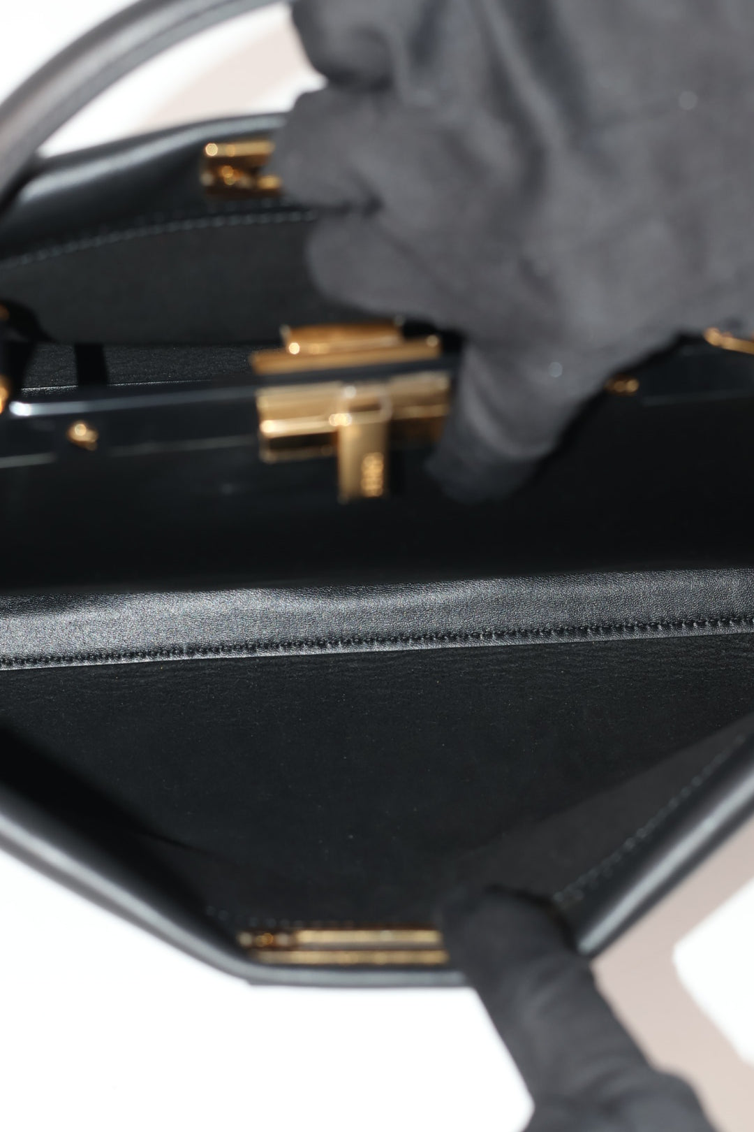 Fendi Peekaboo Media in Pelle