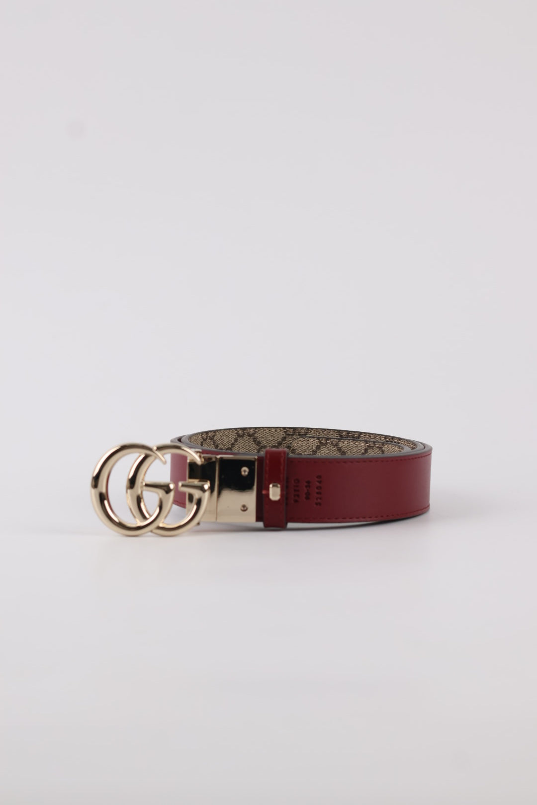 Gucci Cintura GG Marmont Supreme Reversibile