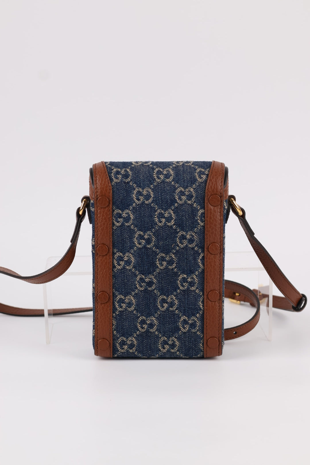 Gucci Porta Cellulare Horsebit GG Denim