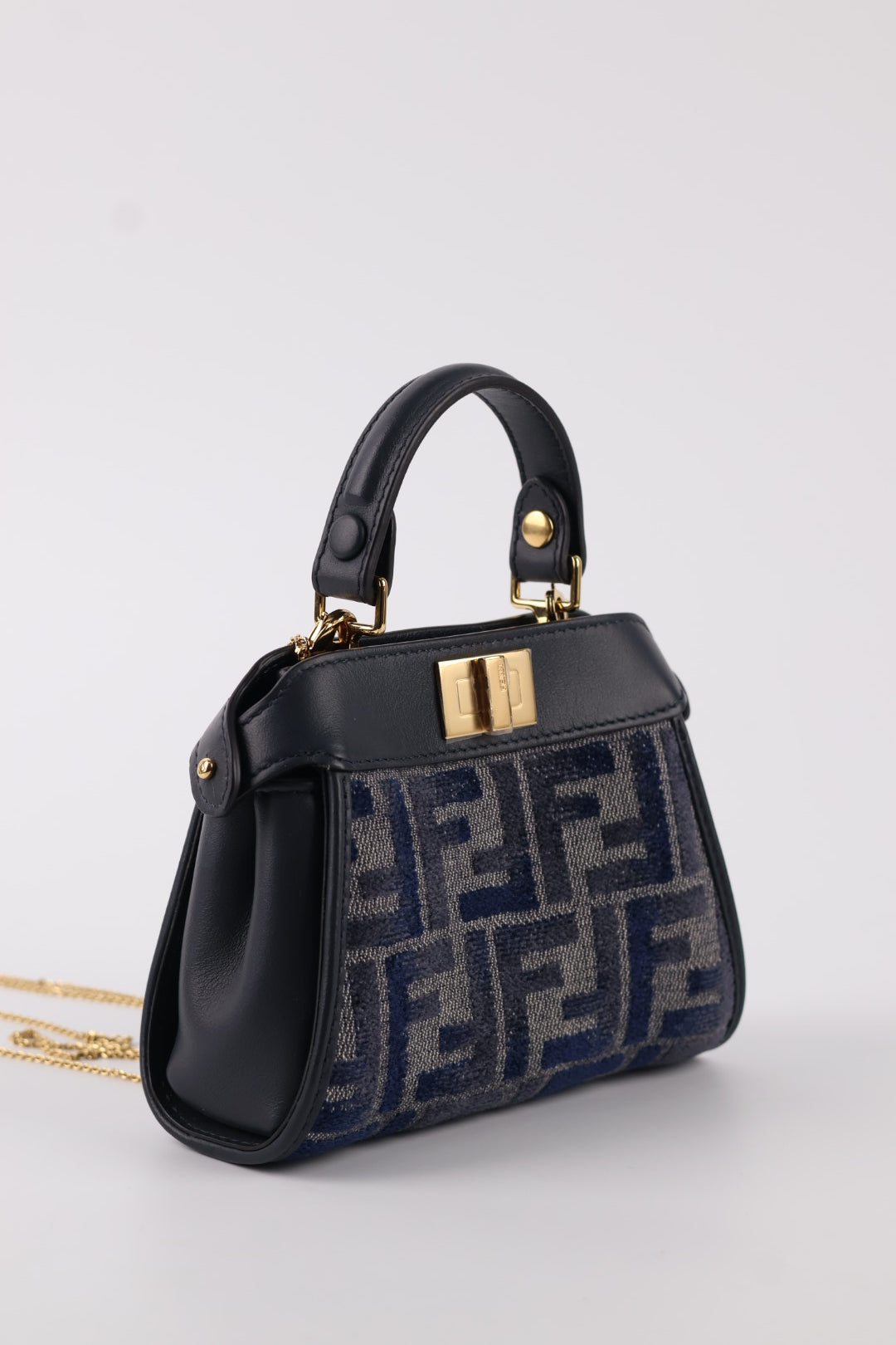 Fendi Nano Peekaboo FF Logo