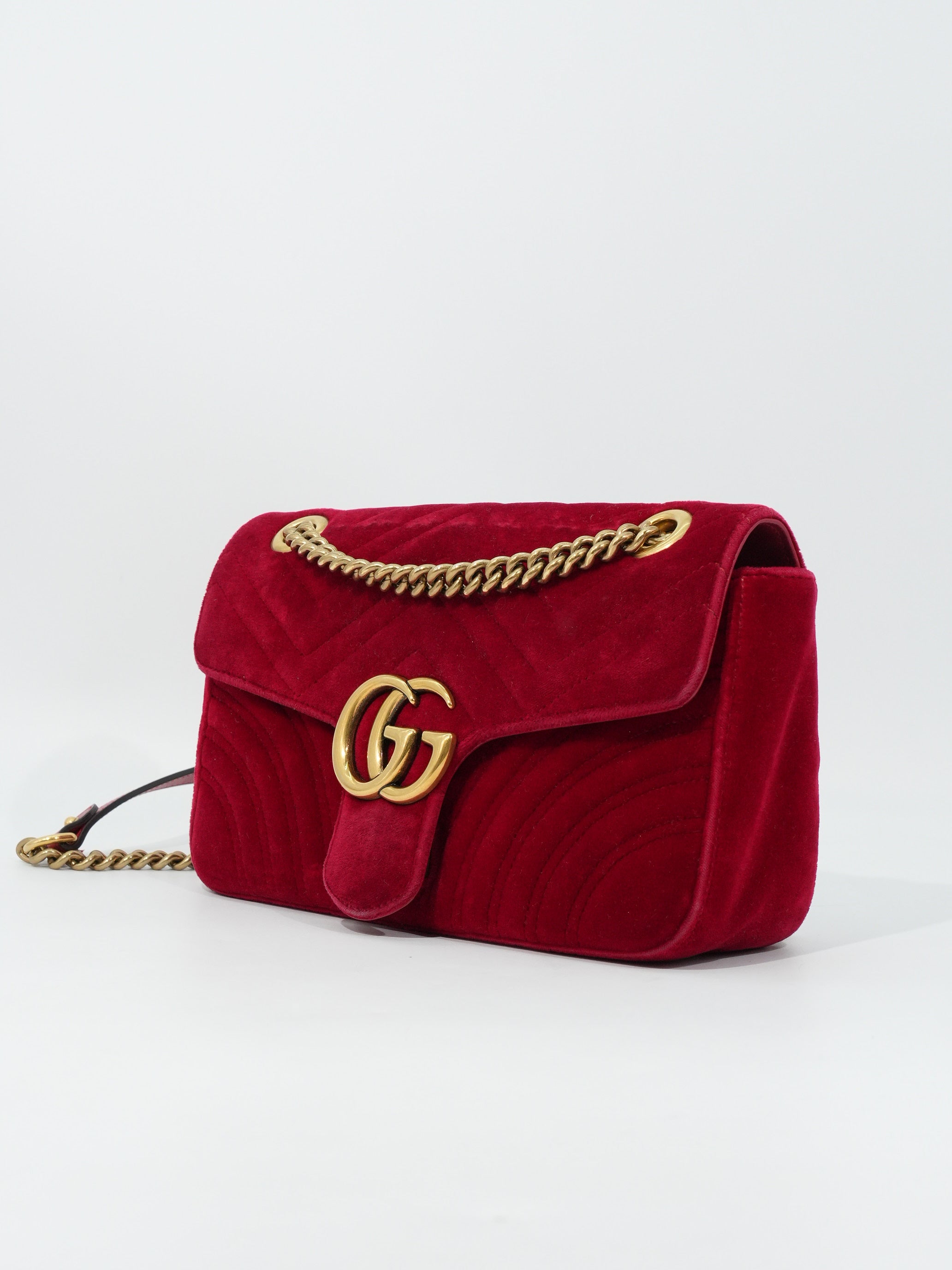Gucci Marmont Media Velvet Matelassé