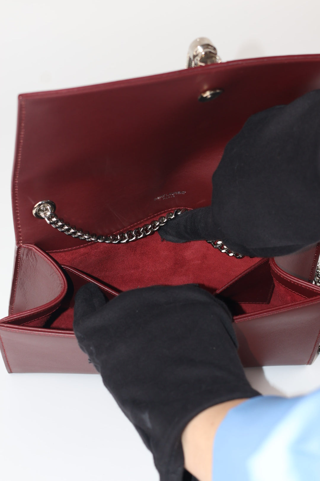 Saint Laurent Kate Media in Pelle