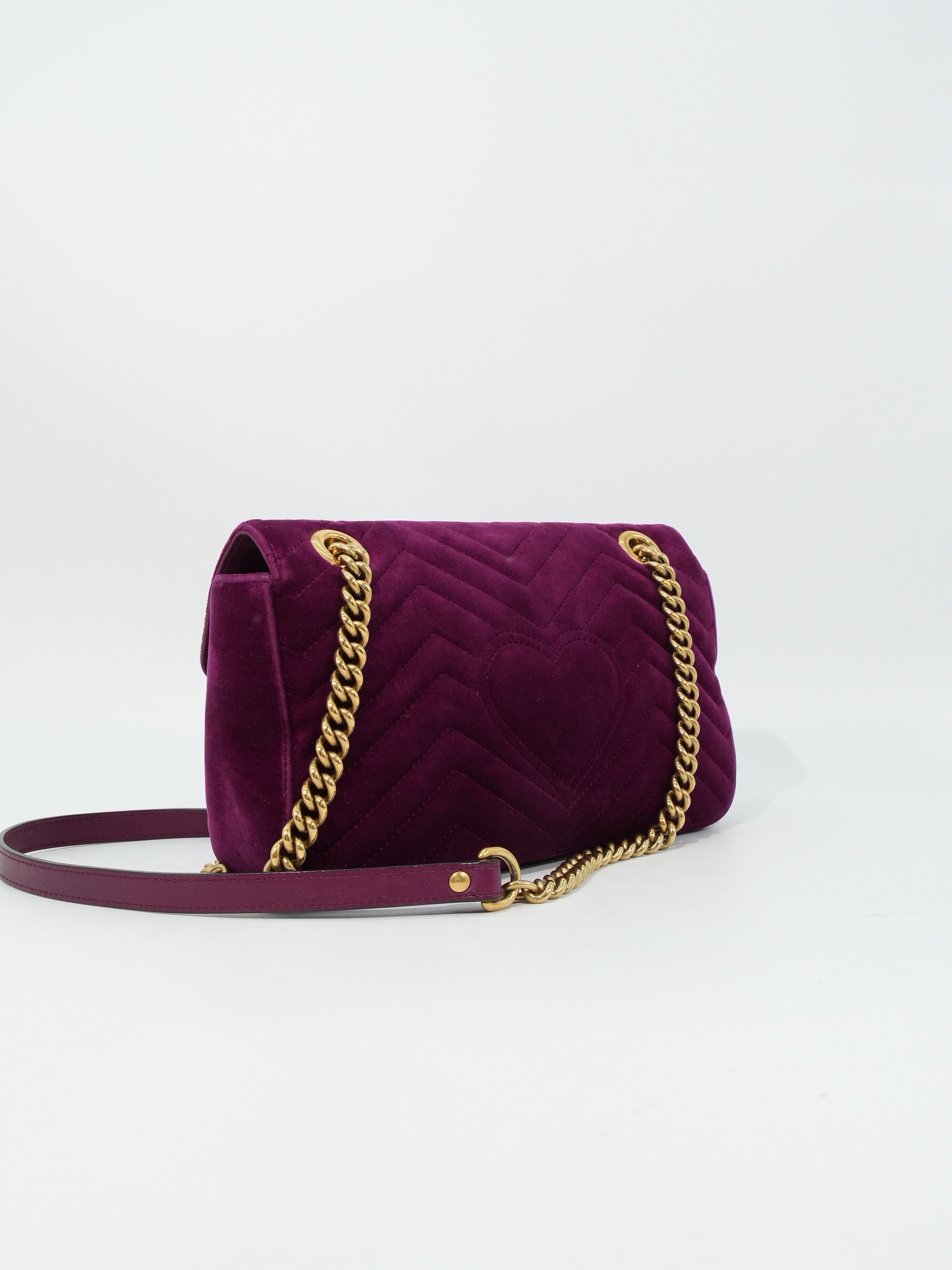 Gucci Marmont Media Velvet Matelassé