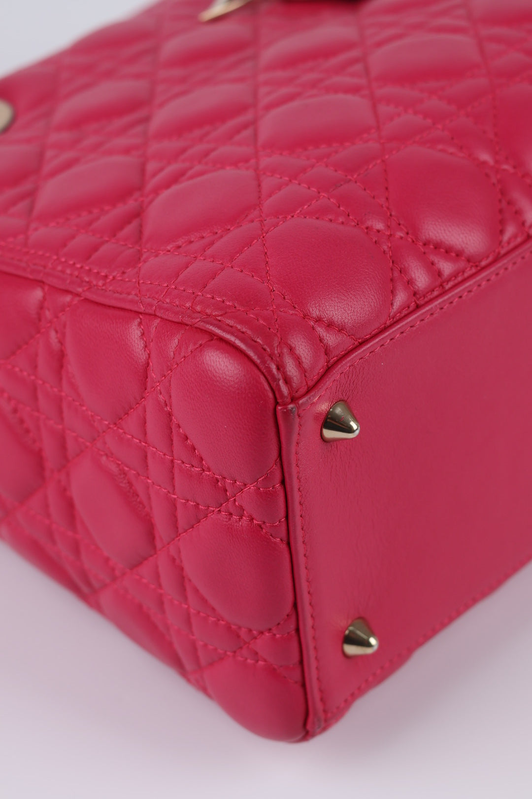 Lady Dior Media in Pelle