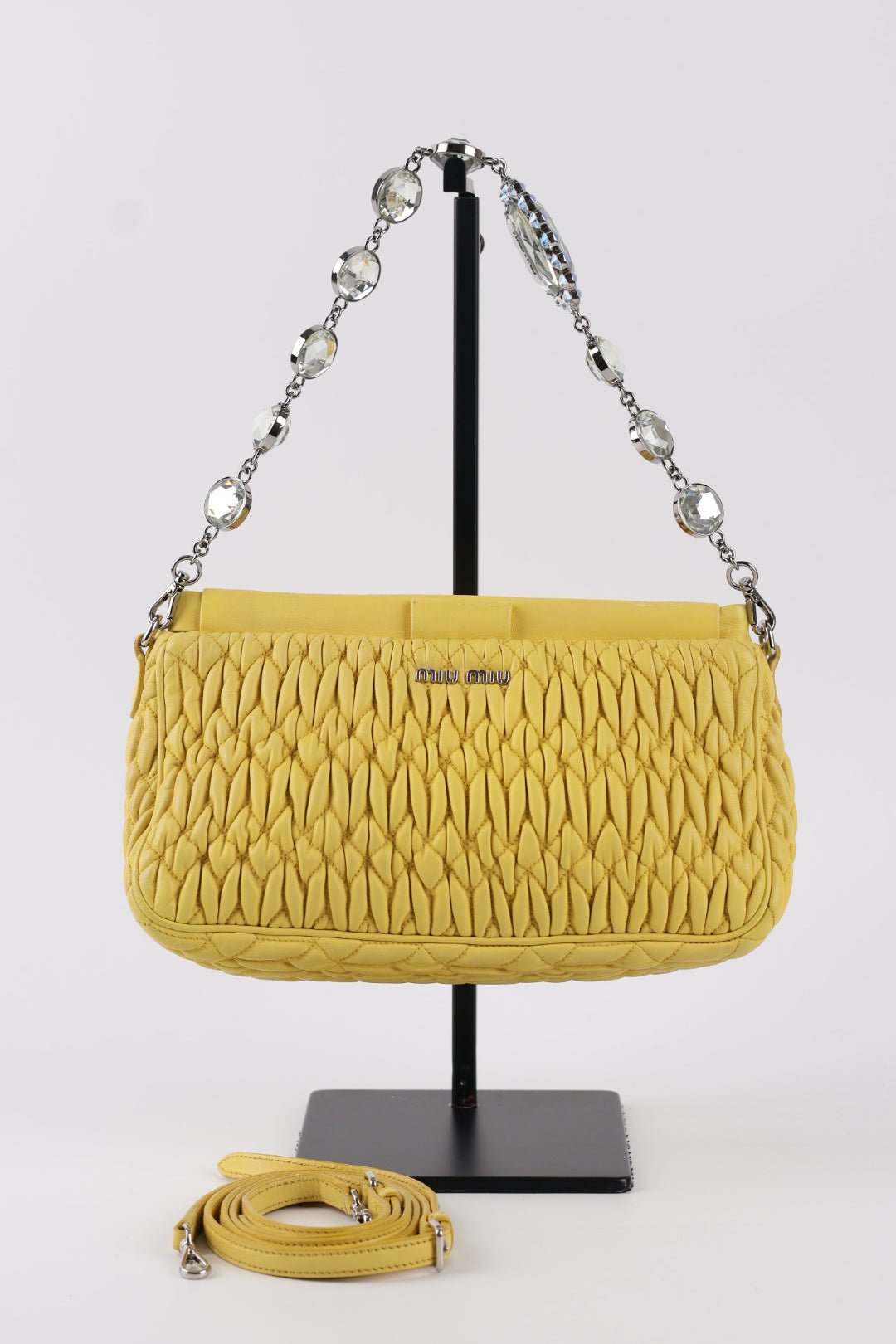 Miu Miu Crystal Chain Matelassé