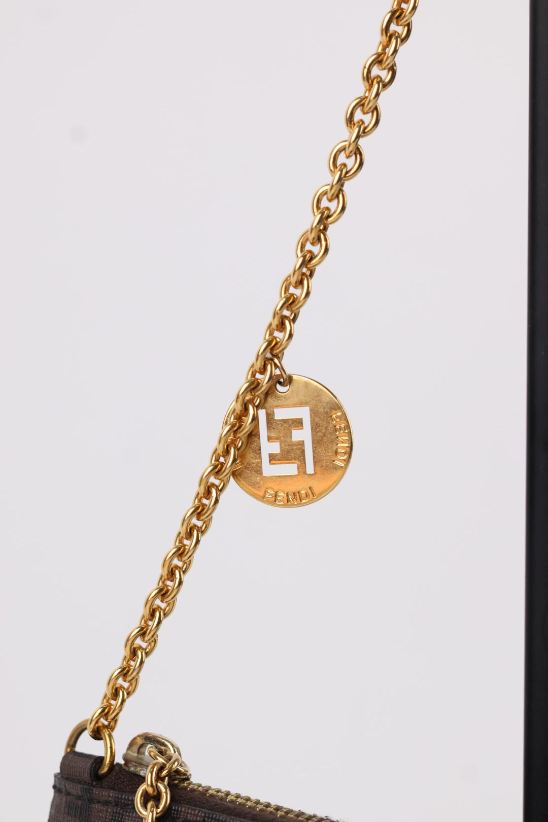 Fendi Chain Pochette FF Logo