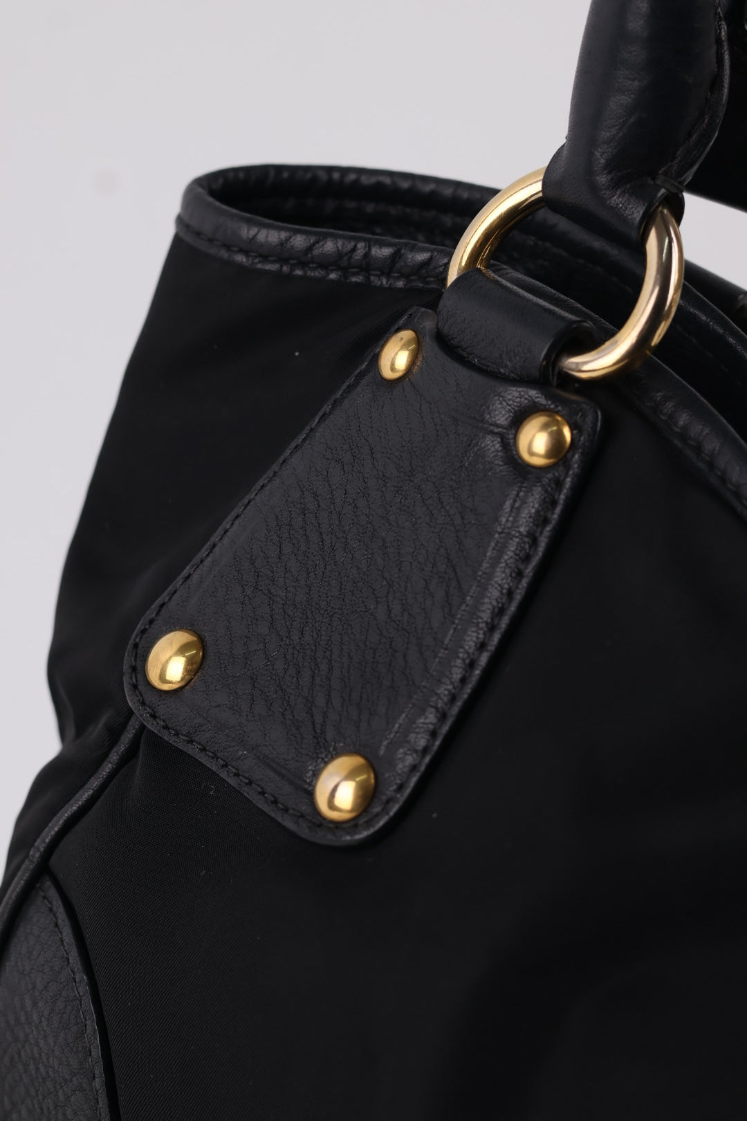 Prada Tote a spalla Nylon e Pelle