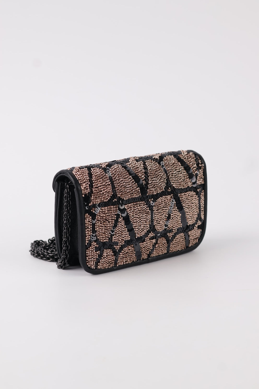 Valentino Micro V Logo Paillettes