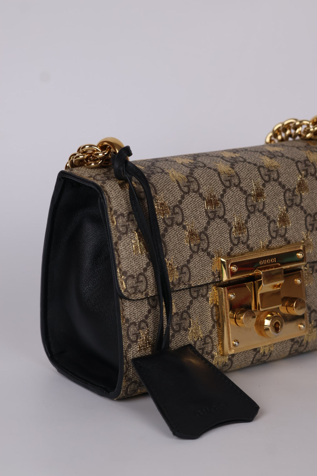 Gucci Padlock Chain Bee GG Supreme