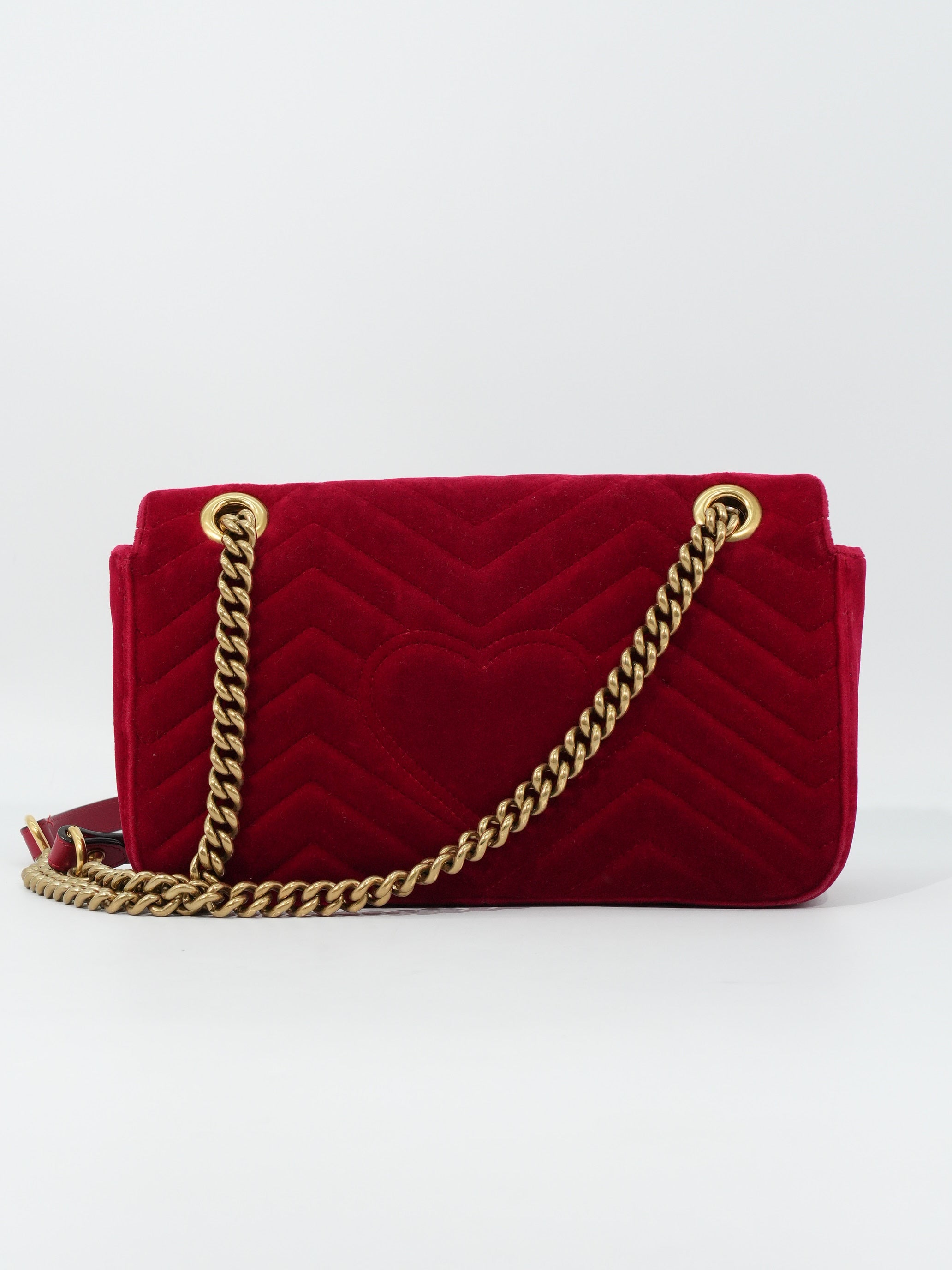 Gucci Marmont Media Velvet Matelassé
