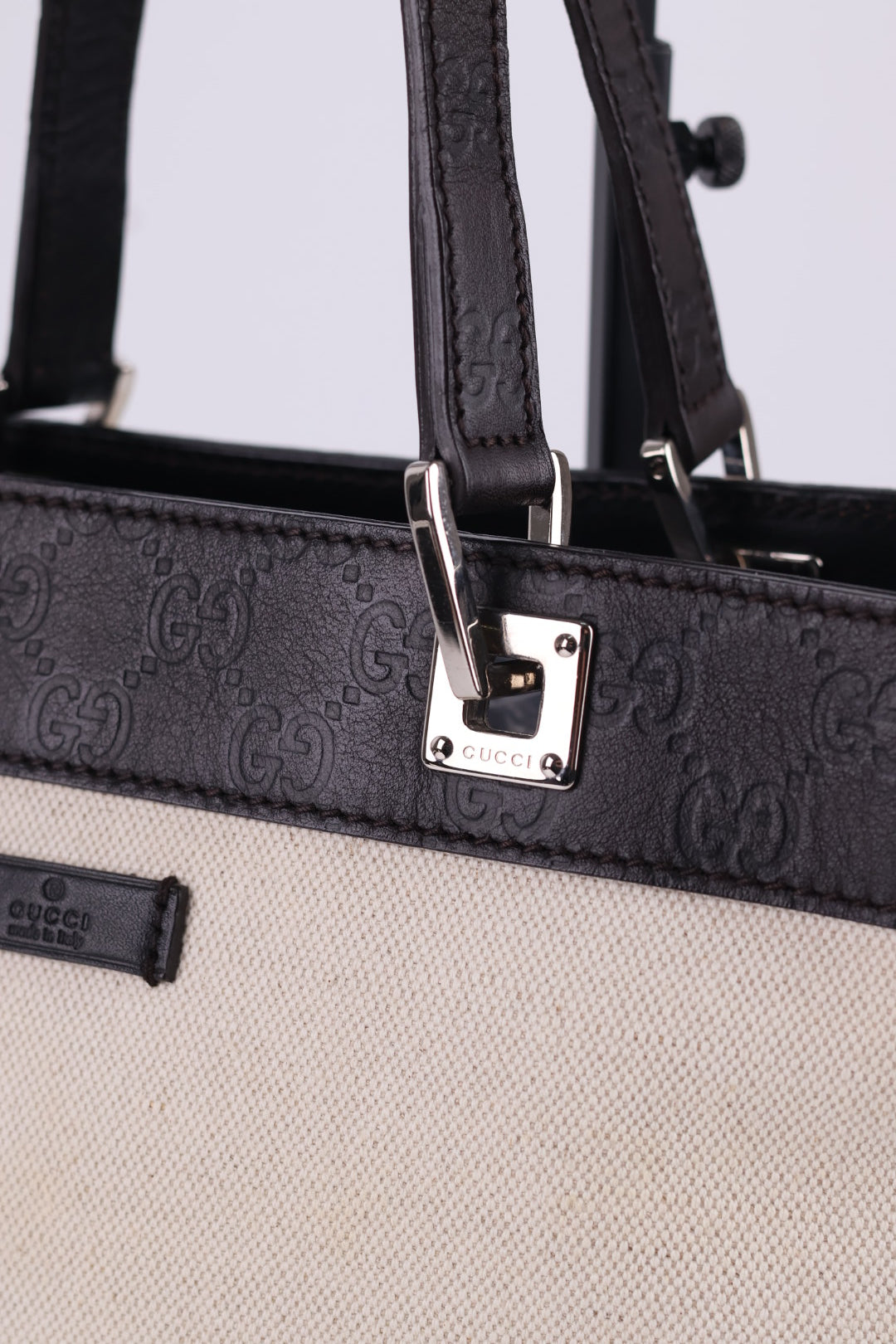 Gucci Tote Tela e Pelle