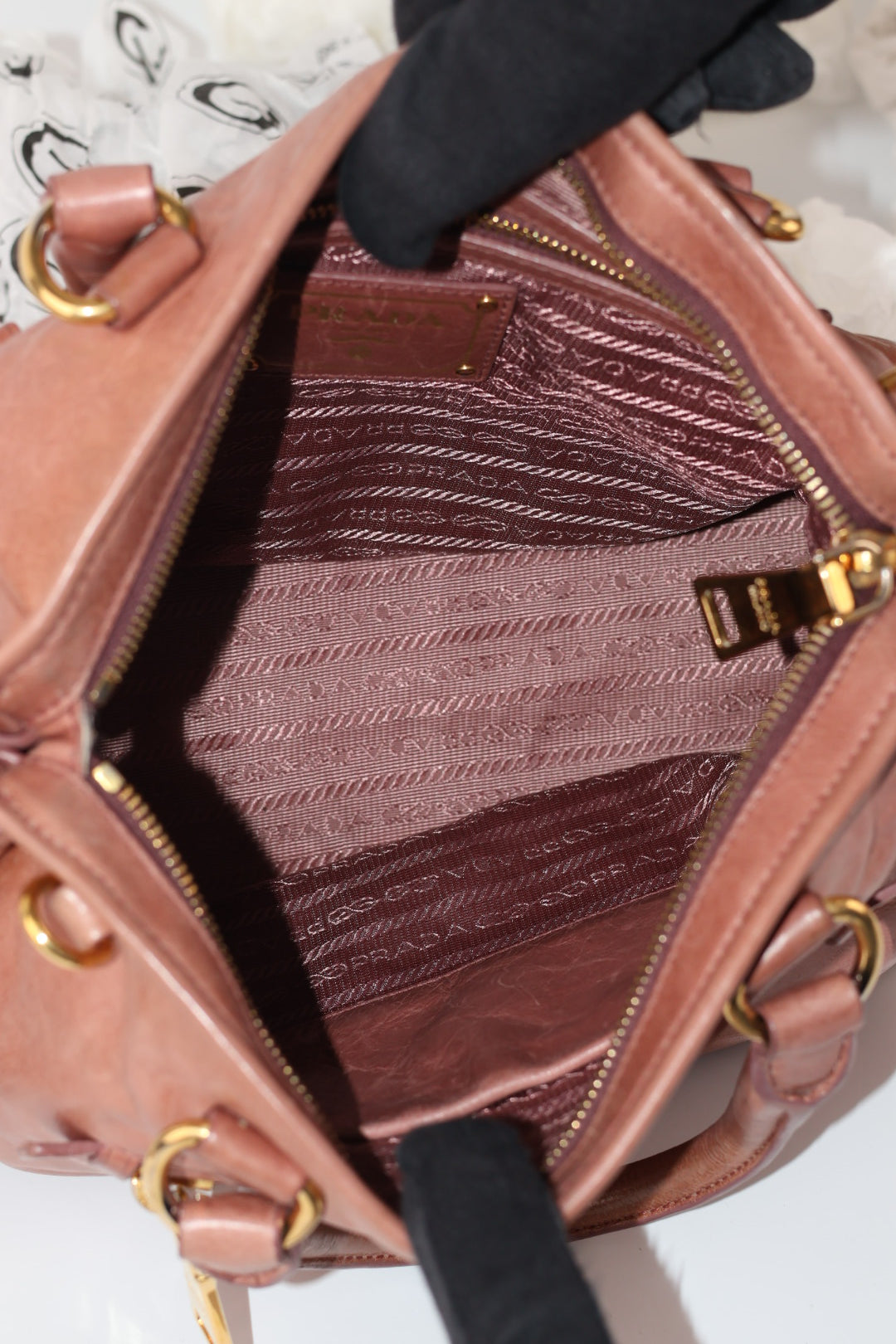 Prada Bowling in Pelle