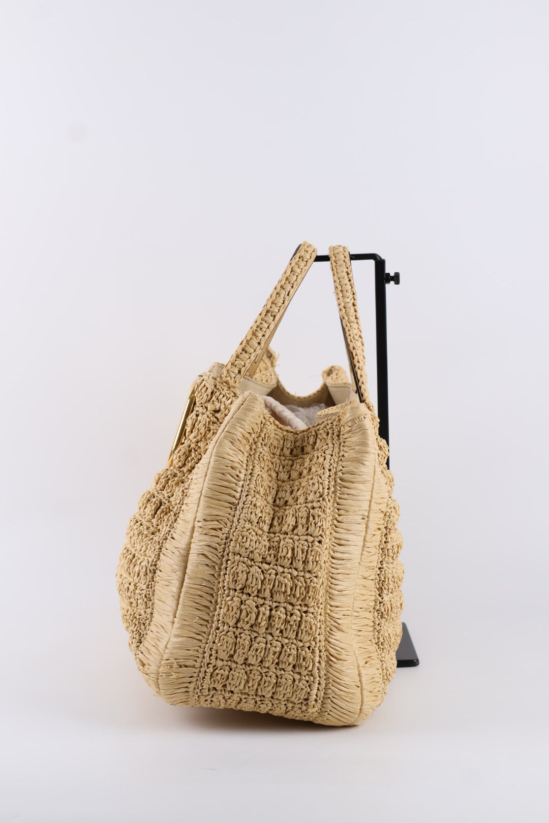 Valentino Tote V Logo Rafia