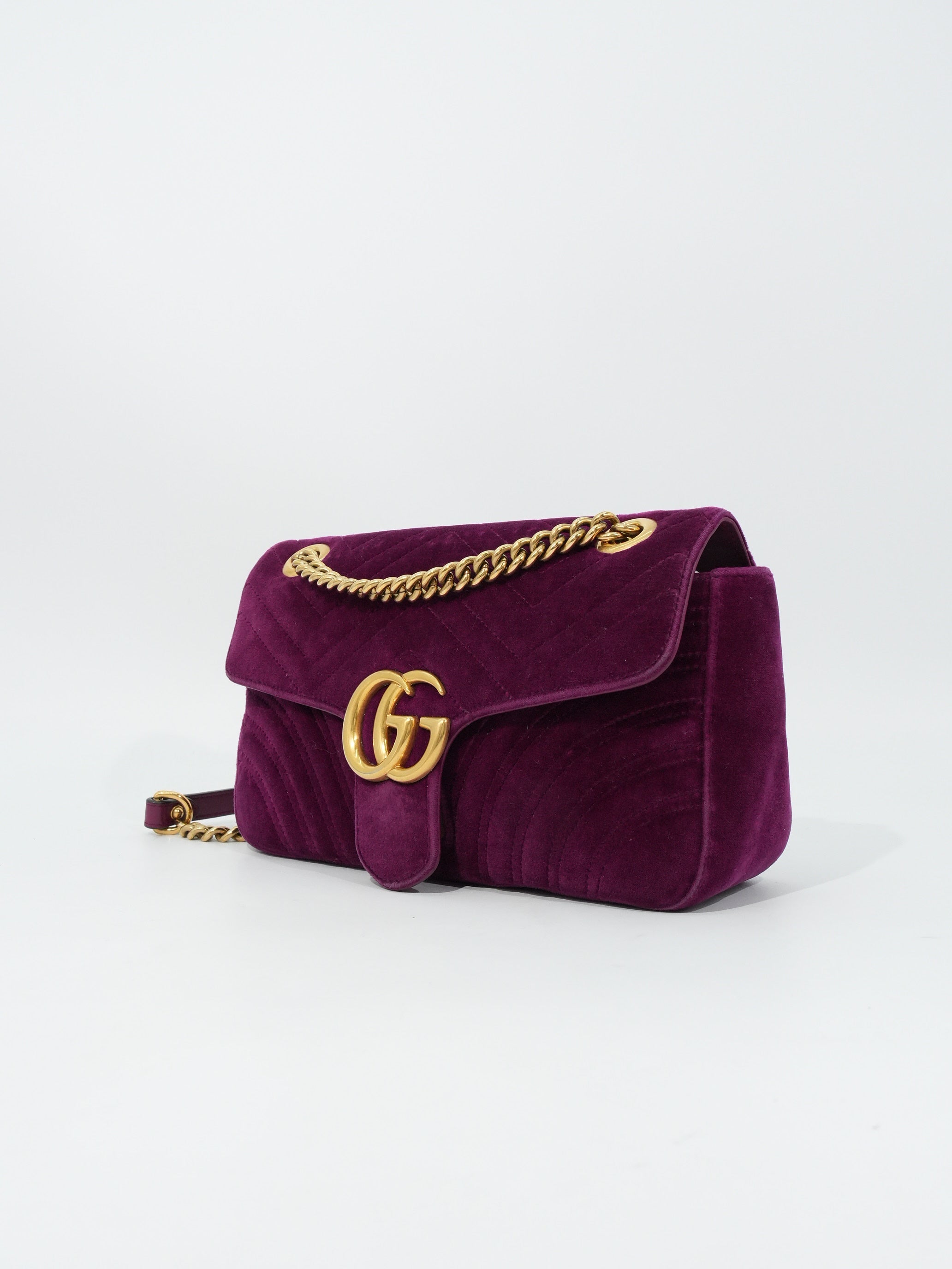 Gucci Marmont Media Velvet Matelassé