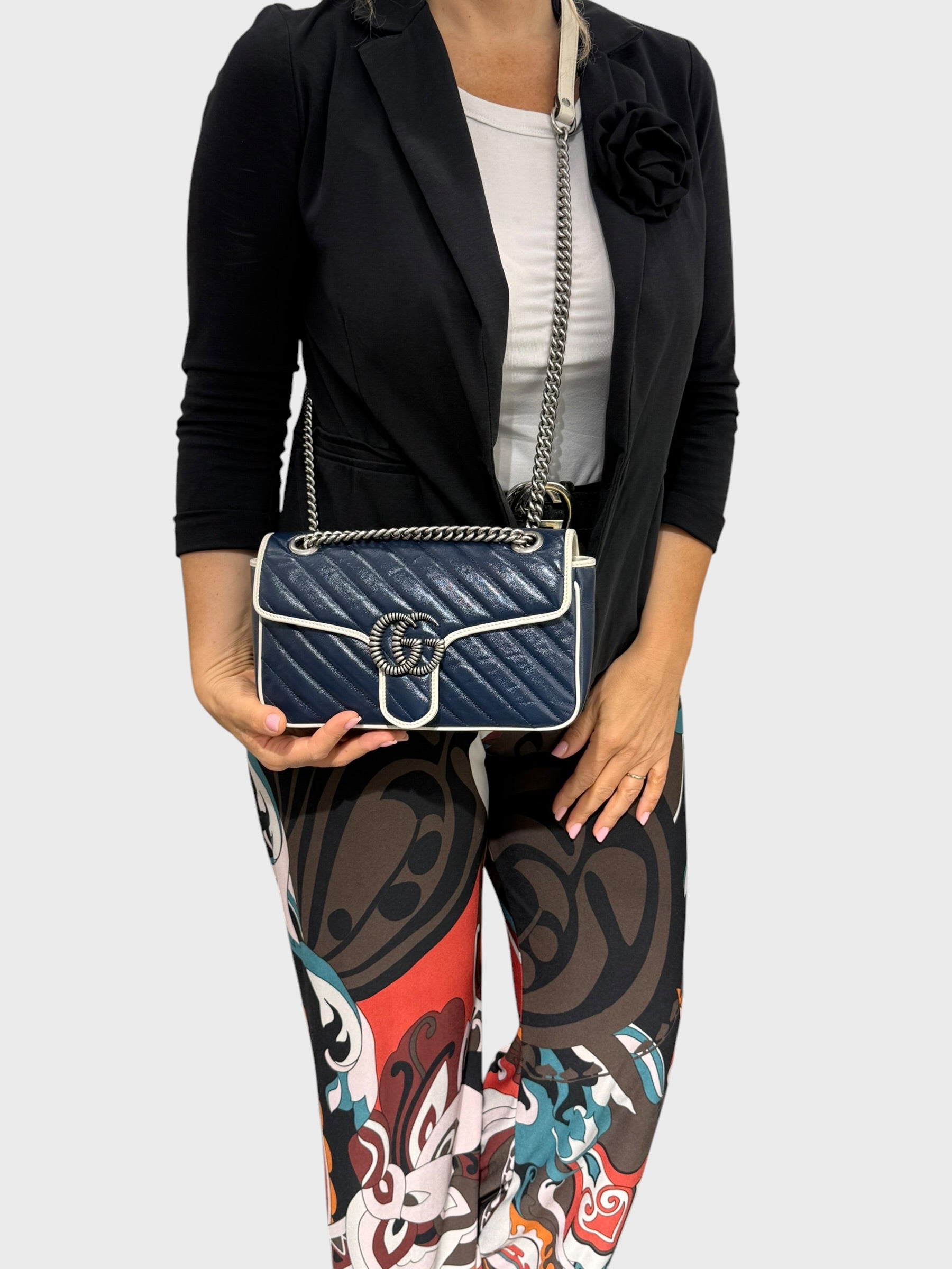 Gucci Marmont Media in Pelle