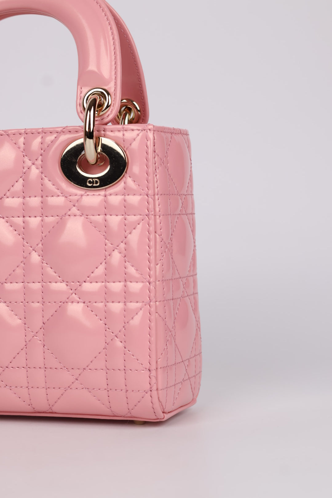 Lady Dior Mini in Pelle Rosa