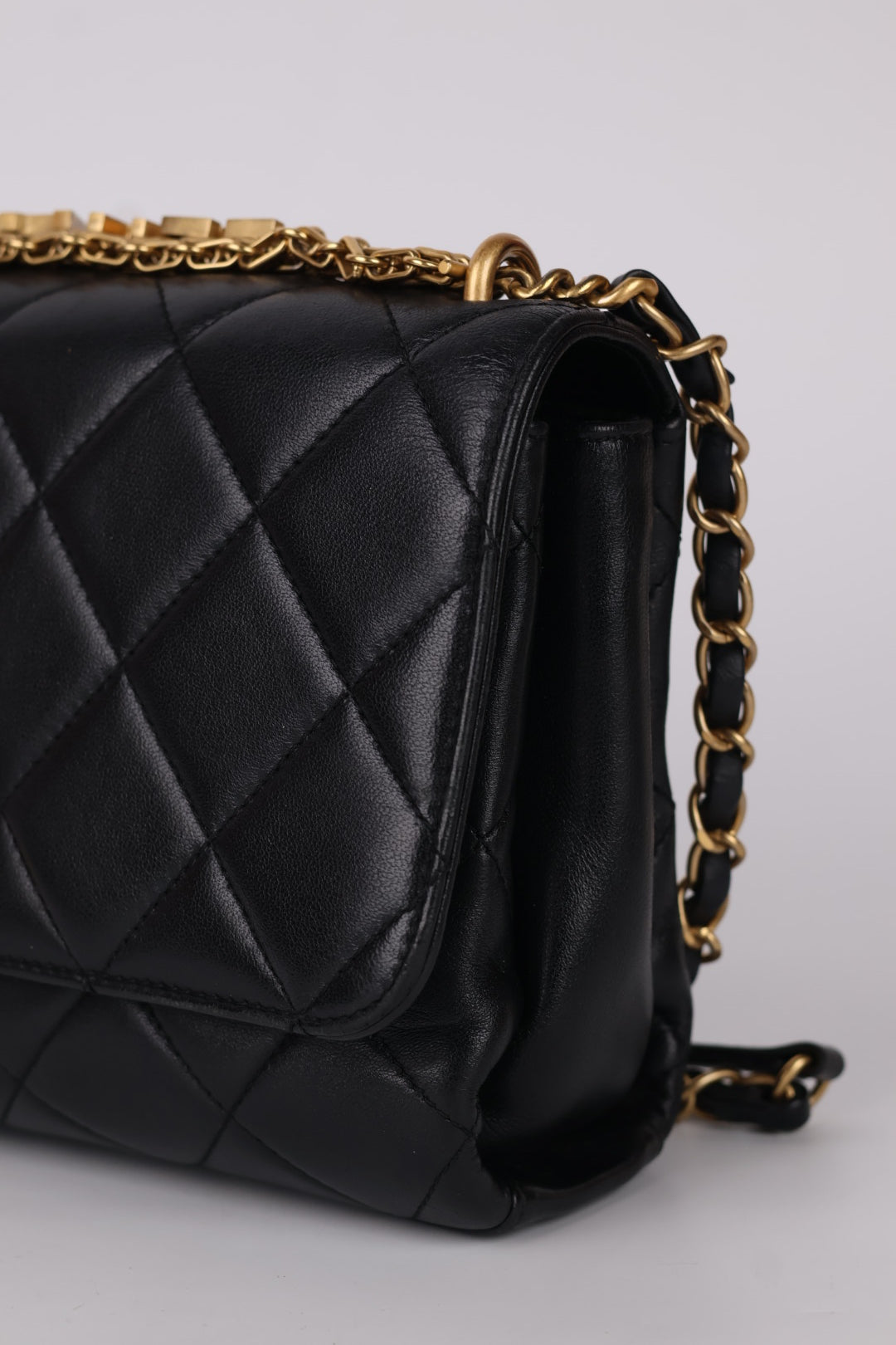 Chanel Classic Flap Crystal Lettering
