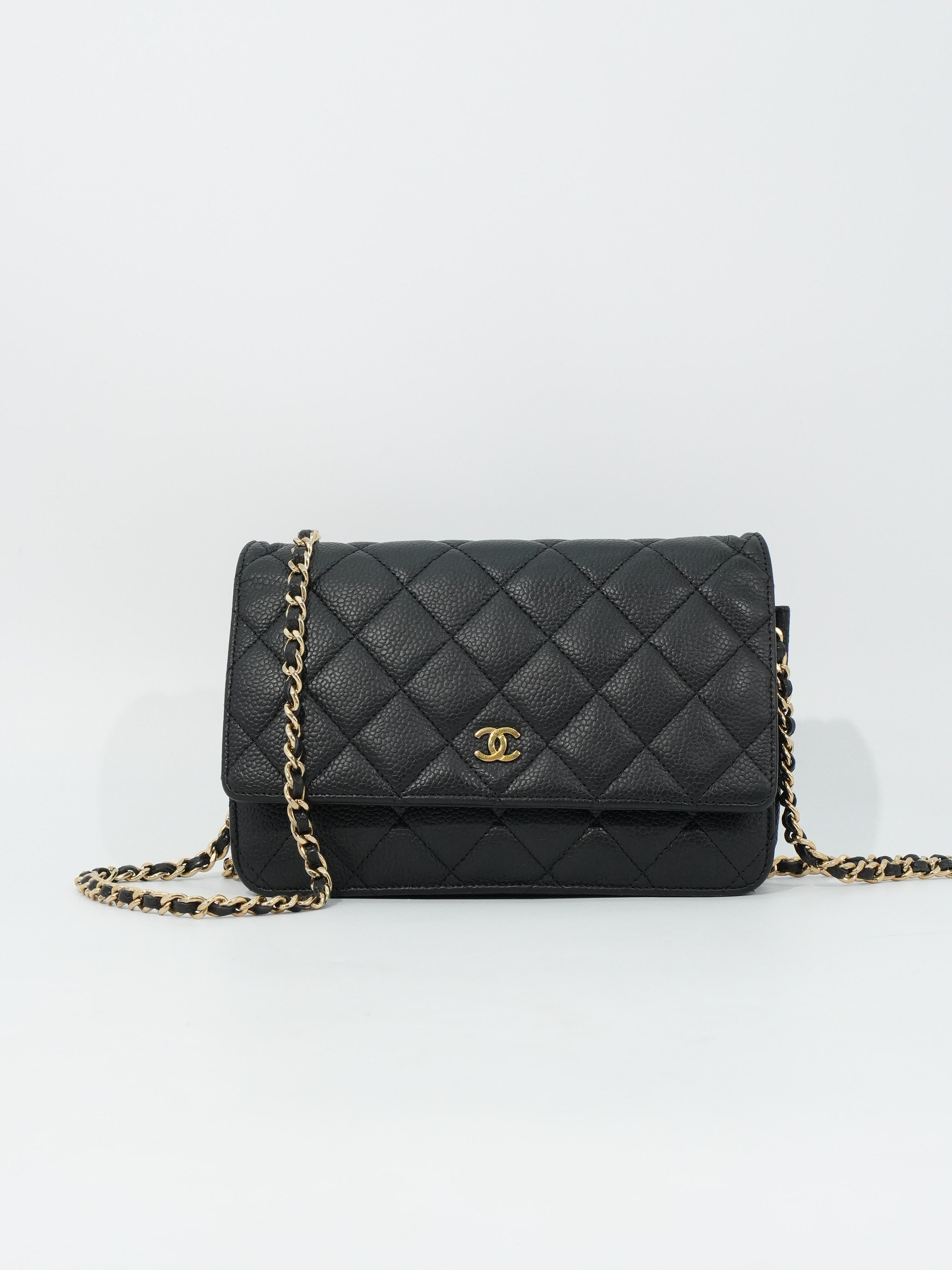 Chanel Woc CC in Caviar