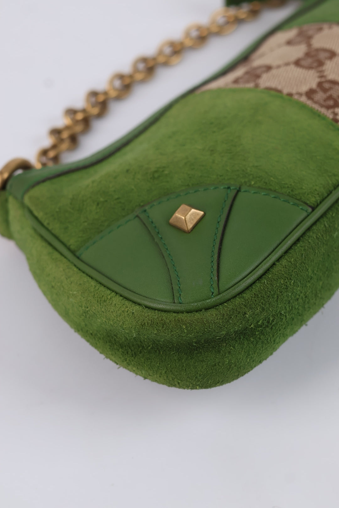 Gucci Chain Pochette GG Suede