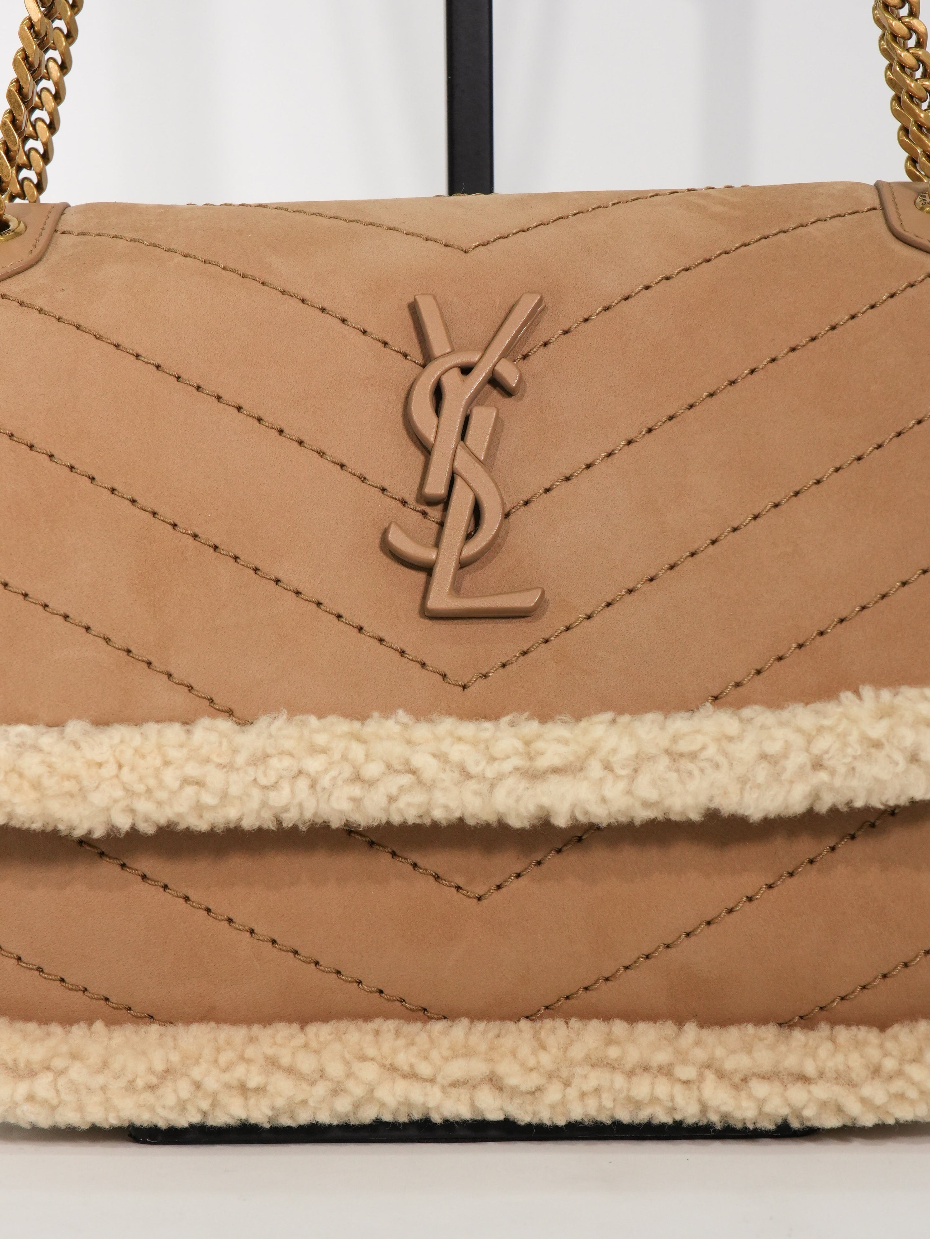 Saint Laurent Niki Baby Shearling