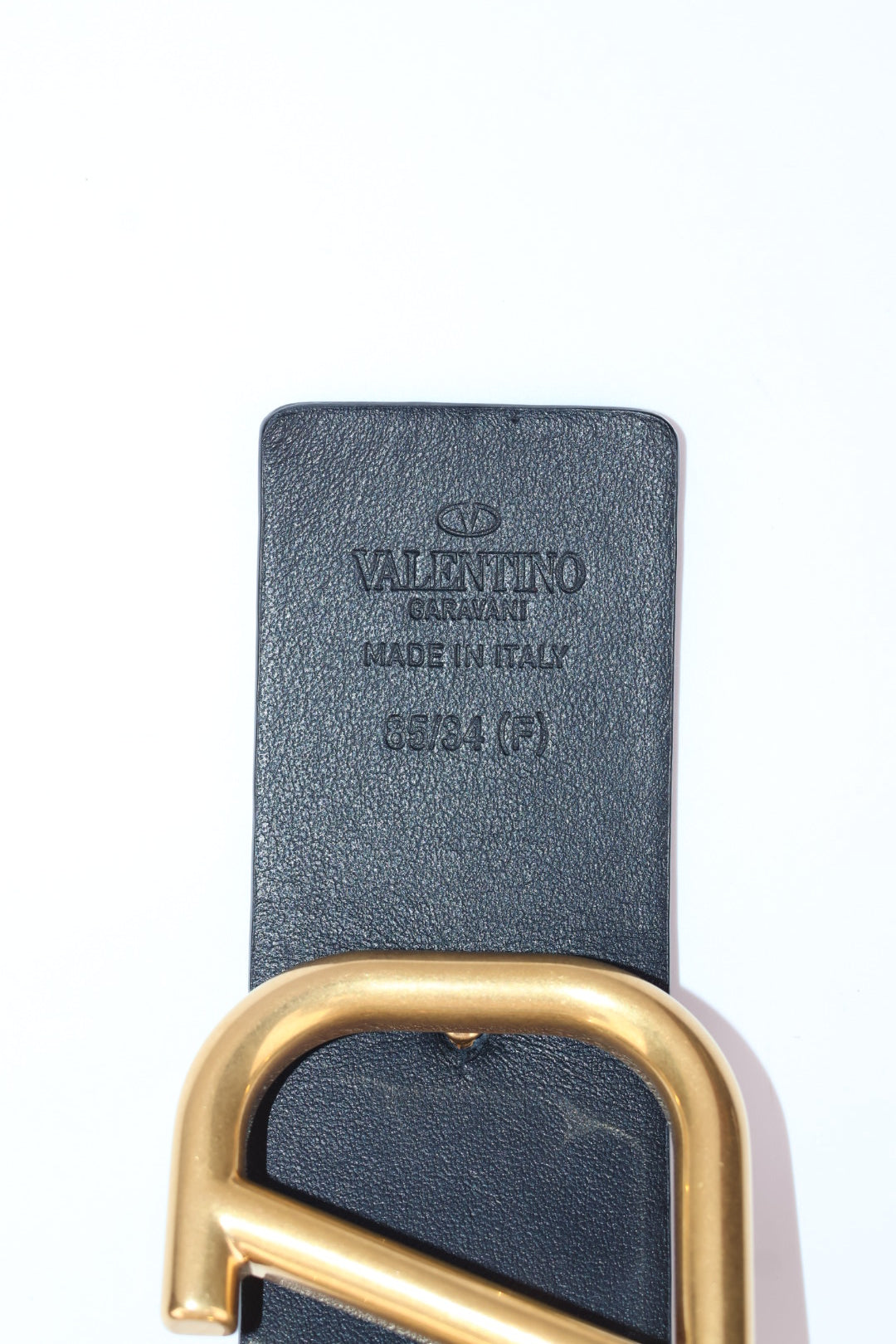 Valentino Cintura V Logo Pitone Reversibile