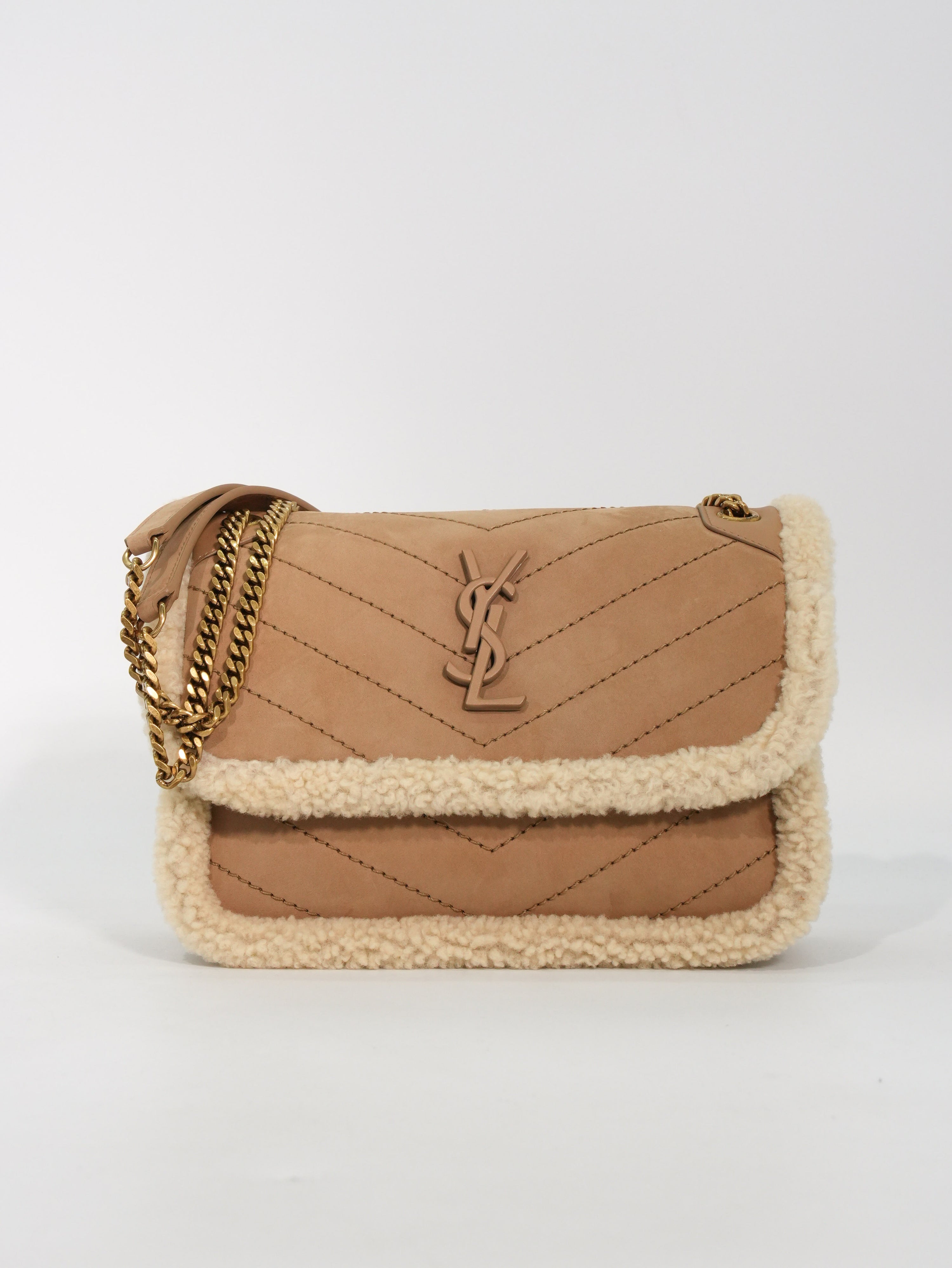 Saint Laurent Niki Baby Shearling