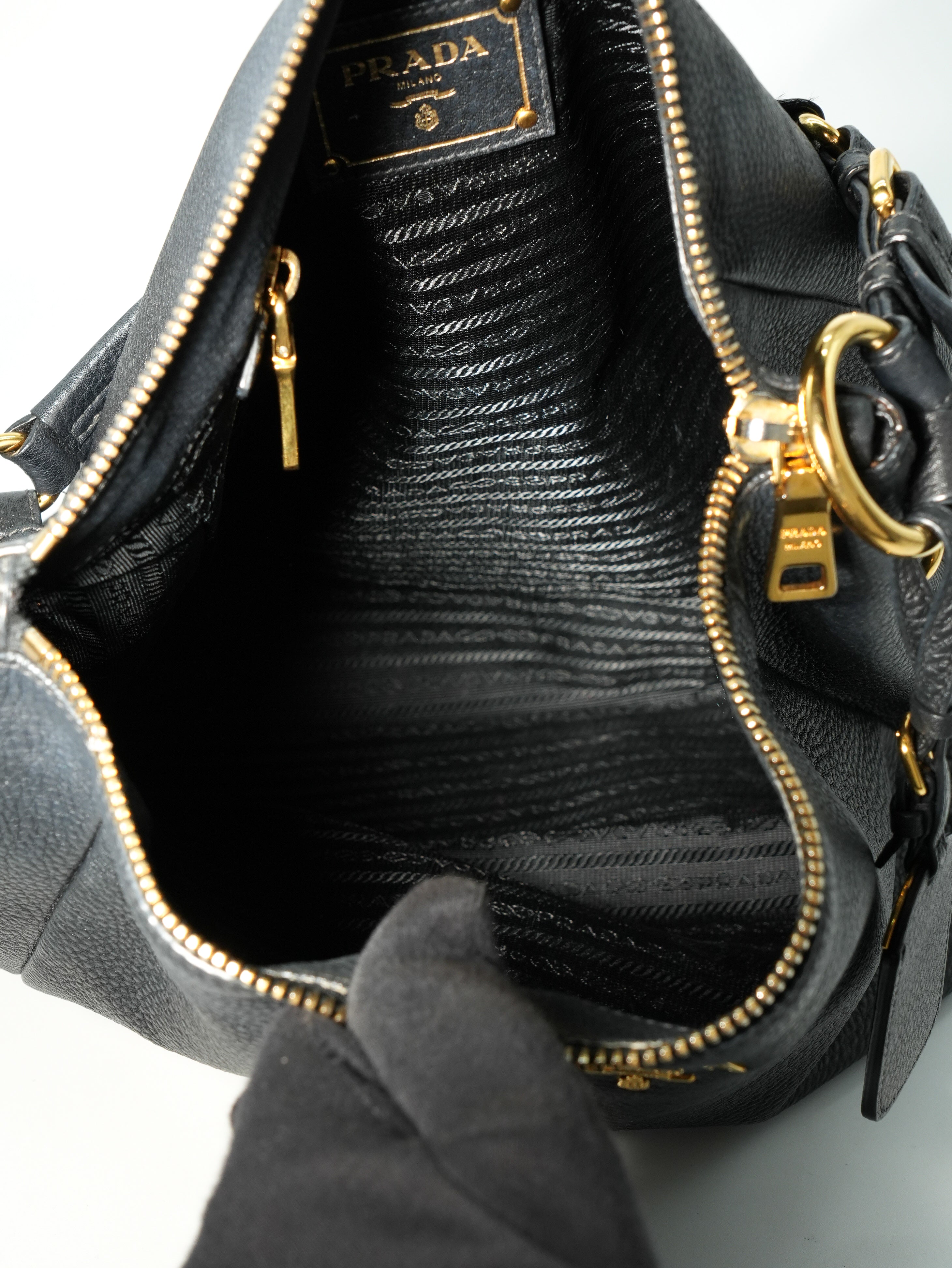 Prada Soft Bag in Pelle