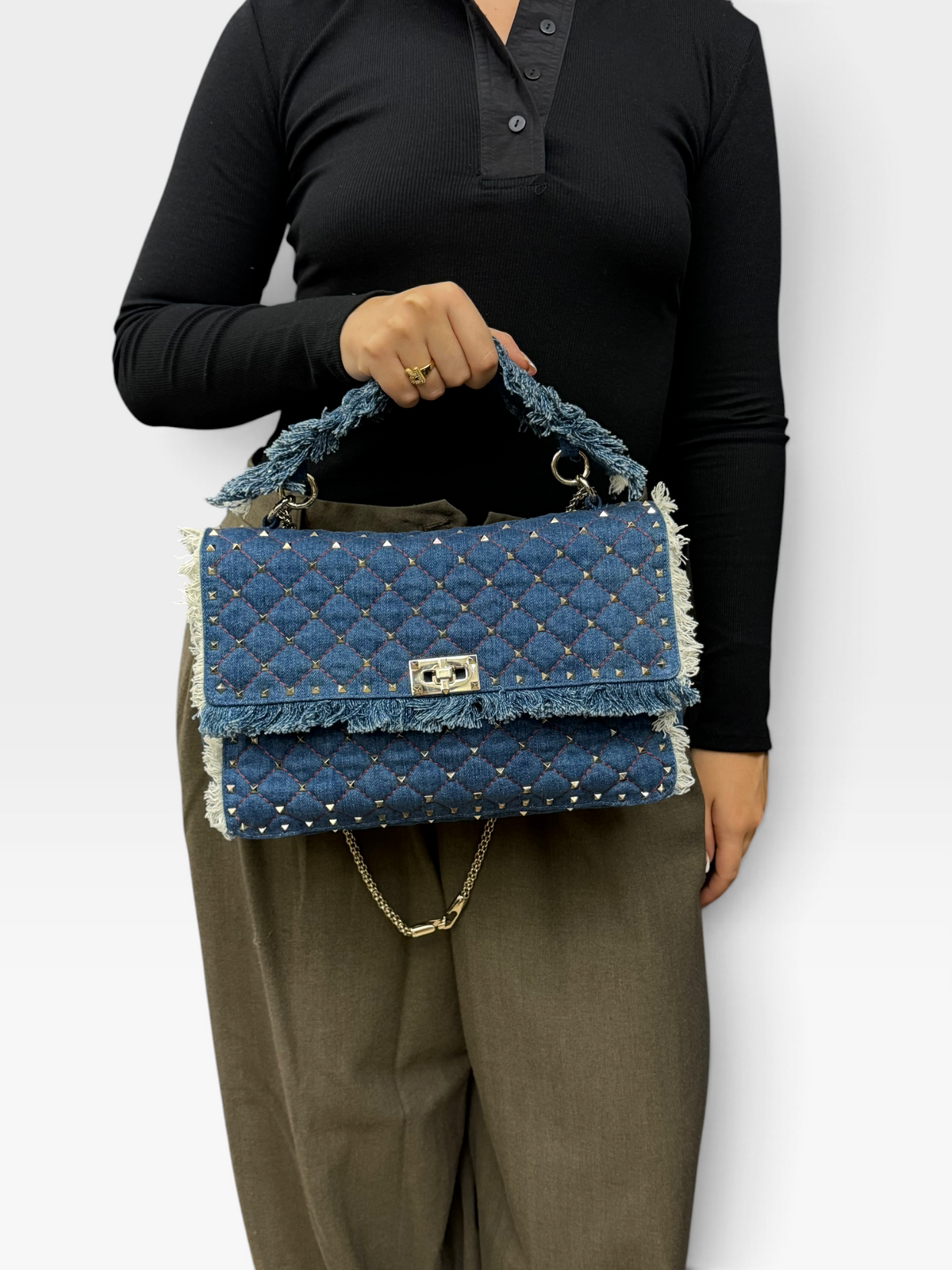 Valentino Rockstud Spike Denim Media