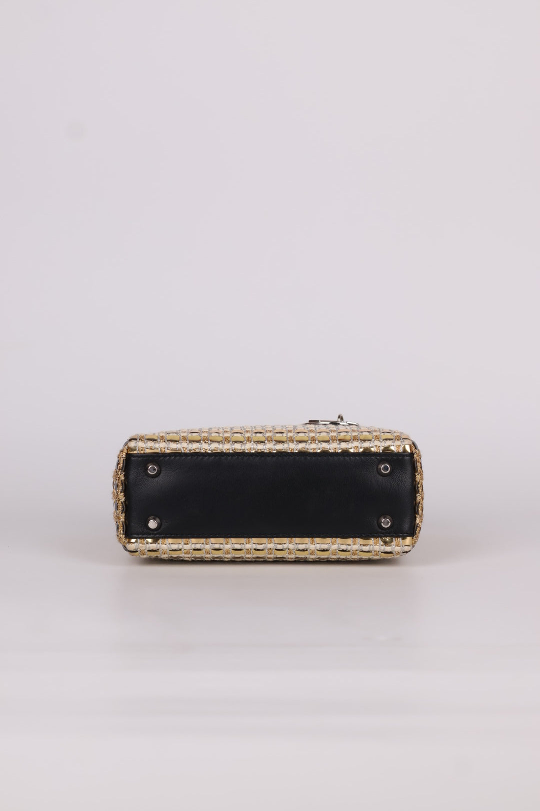 Lady Dior Mini Tweed Metallic