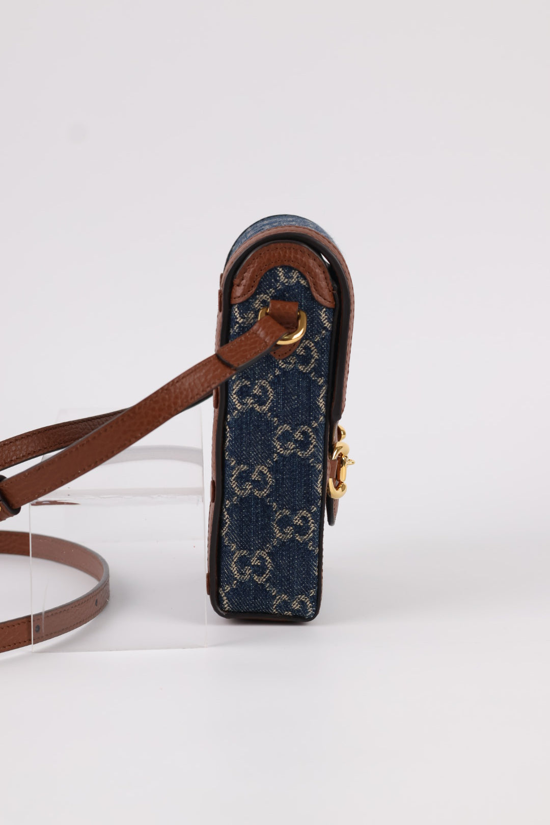 Gucci Porta Cellulare Horsebit GG Denim