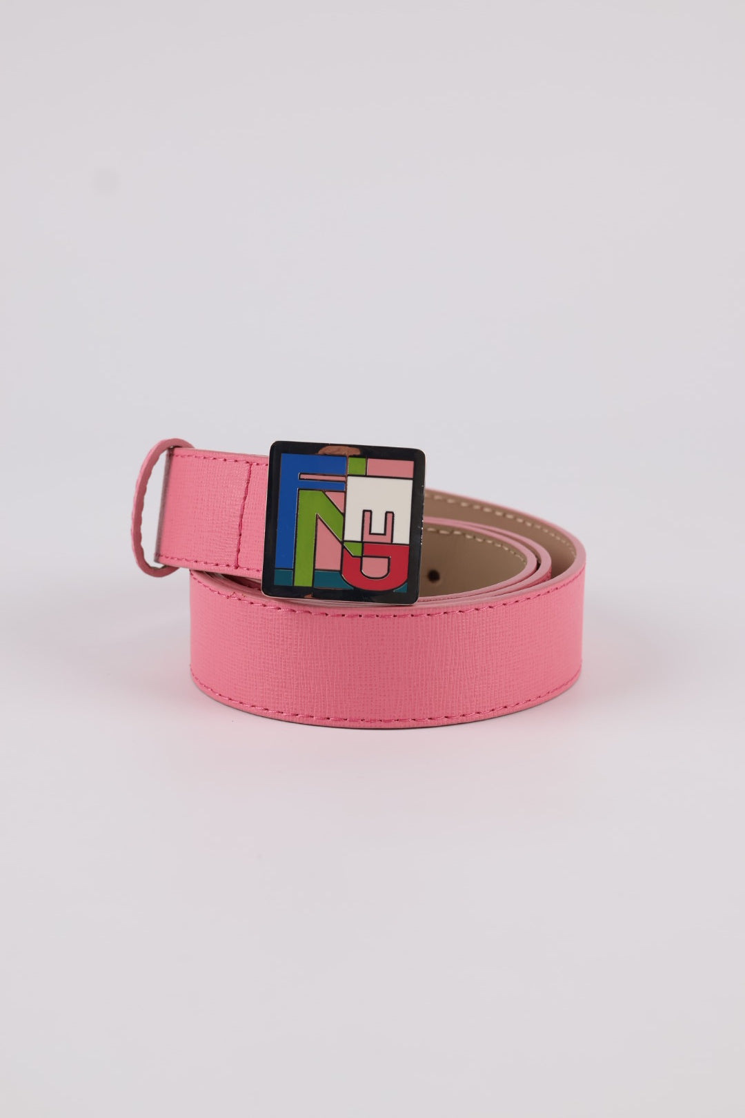 Fendi Cintura FF in Pelle