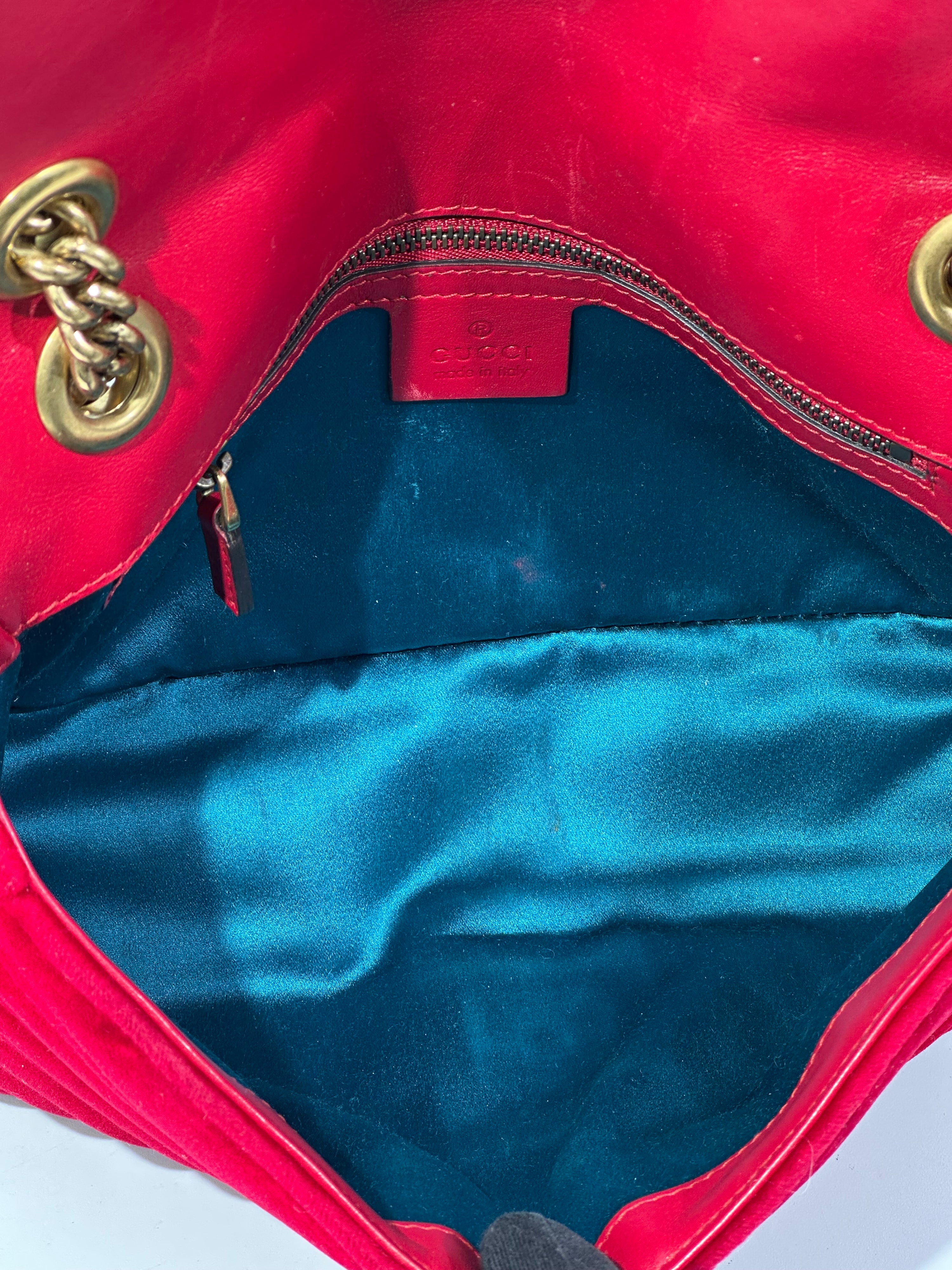 Gucci Marmont Media Velvet Matelassé