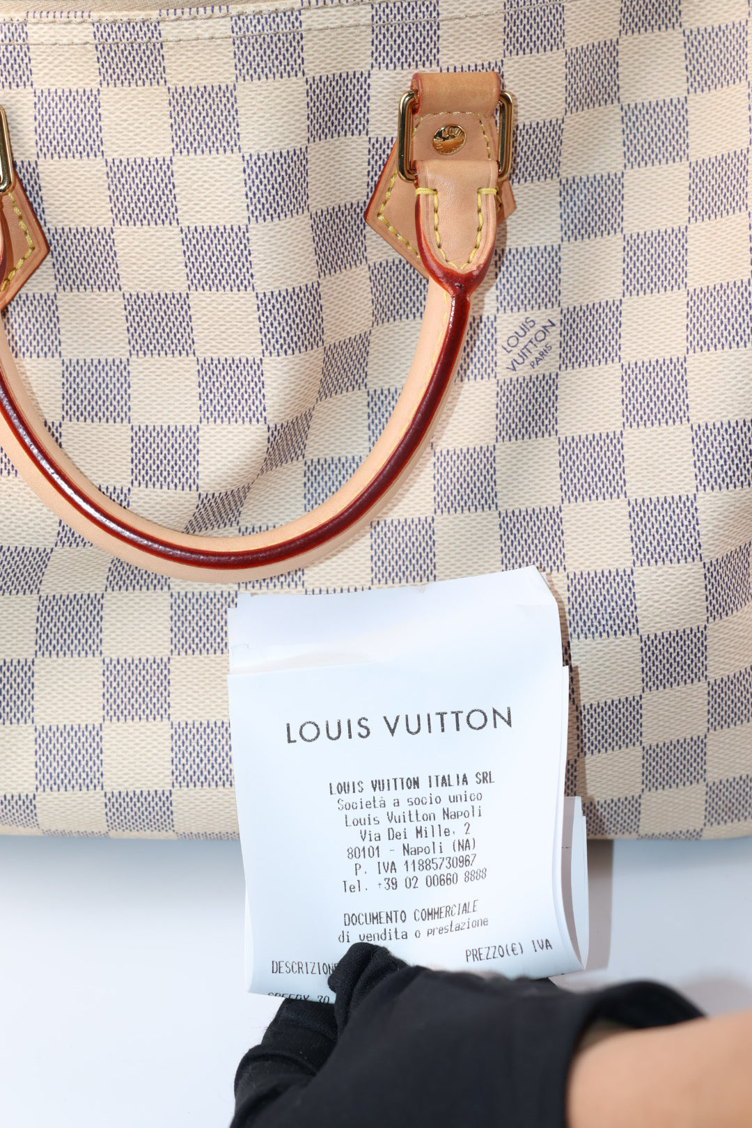Louis Vuitton Speedy 30 Bandoulière Damier Azur
