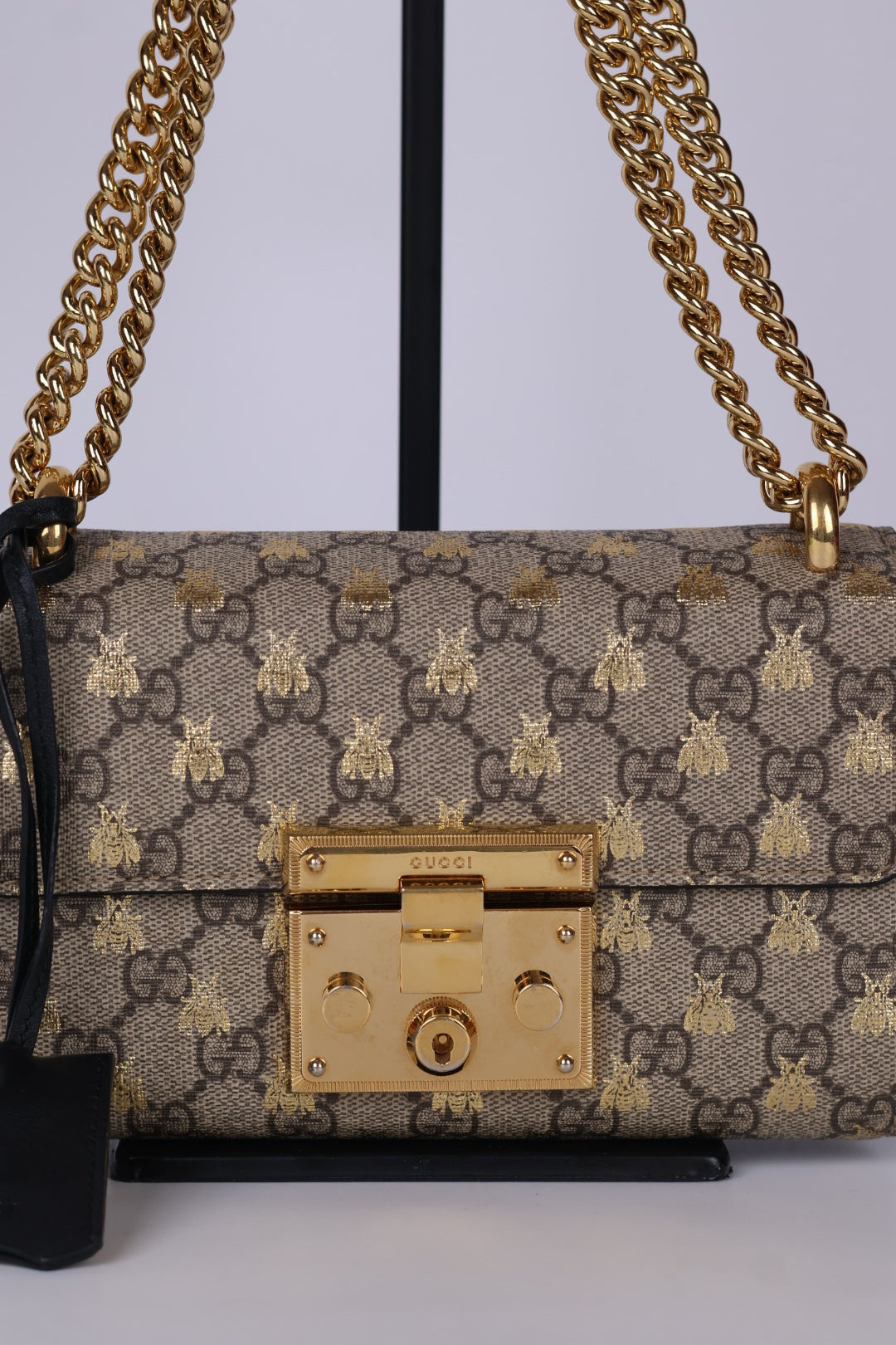 Gucci Padlock Chain Bee GG Supreme